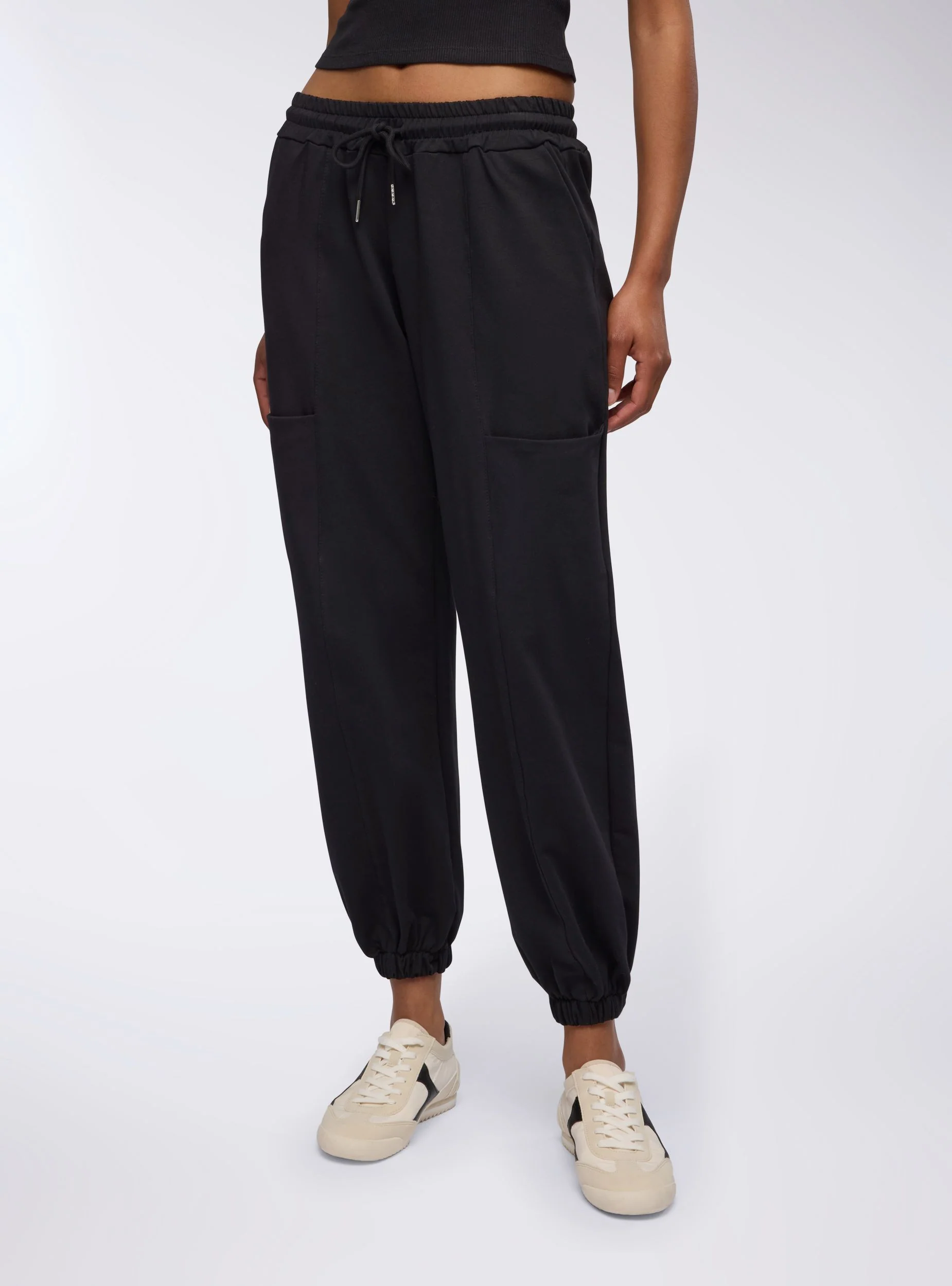 Pantaloni a vita alta con tasche laterali - Image 2