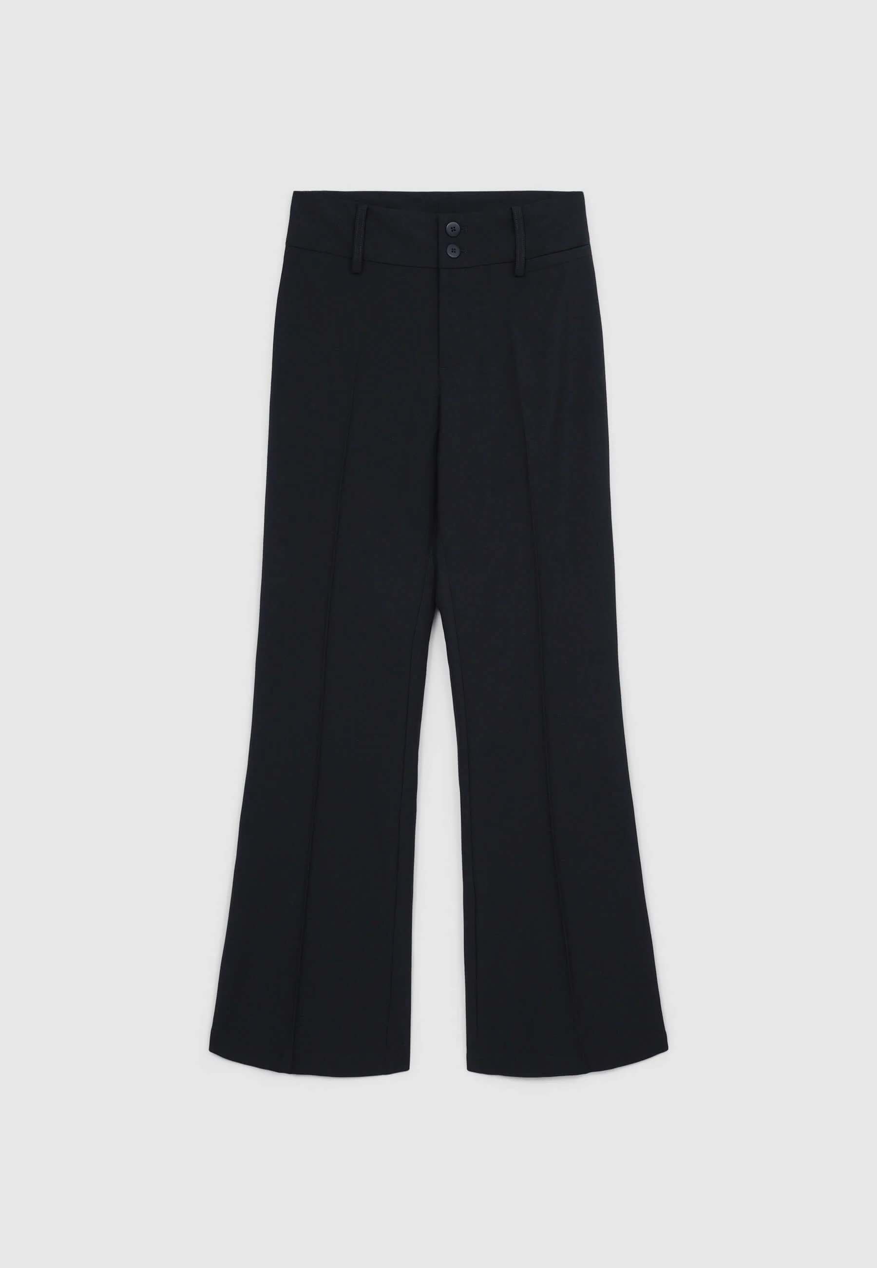 Pantaloni a zampa con fascia vita alta - Image 5