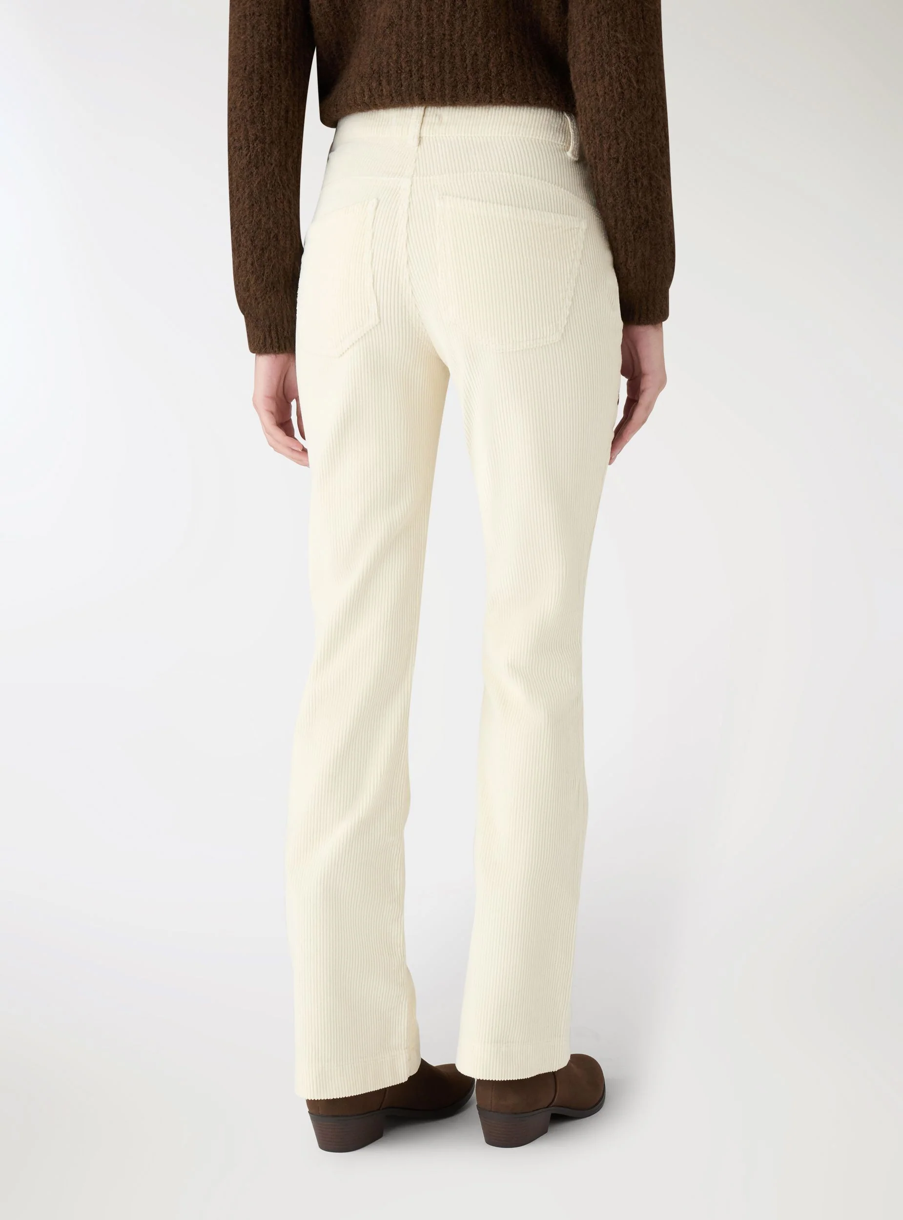 Pantaloni a zampa effetto velluto - Image 4