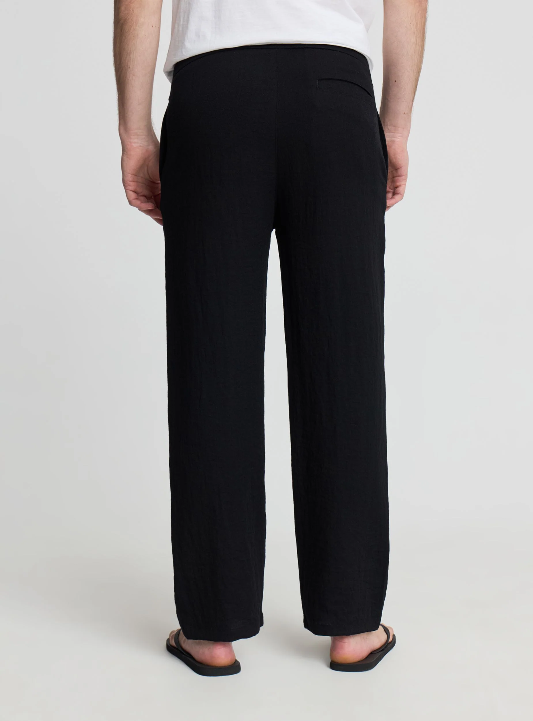 Pantaloni baggy a tinta unita - Image 3
