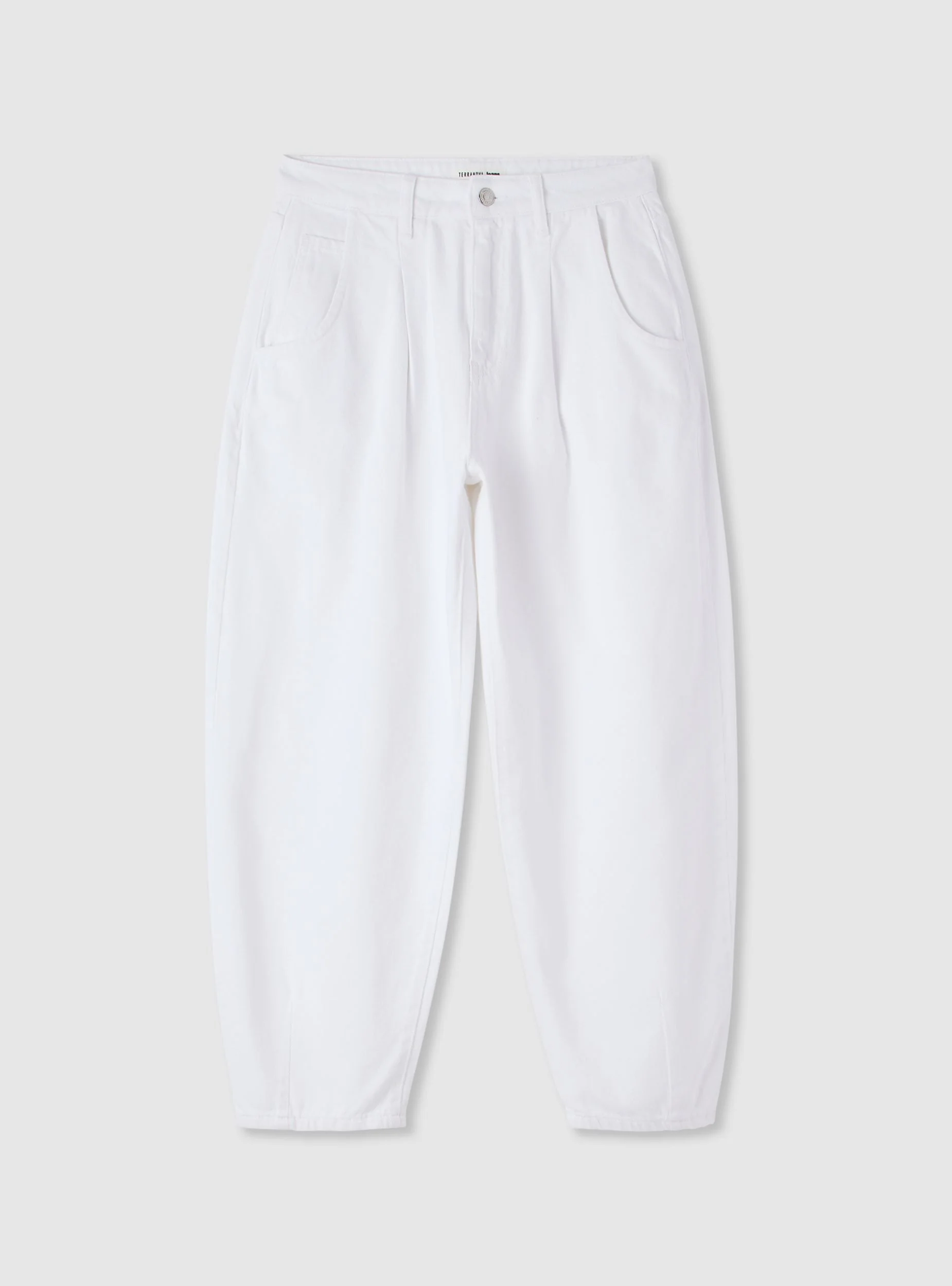 Pantaloni balloon a tinta unita con pinces - Image 6