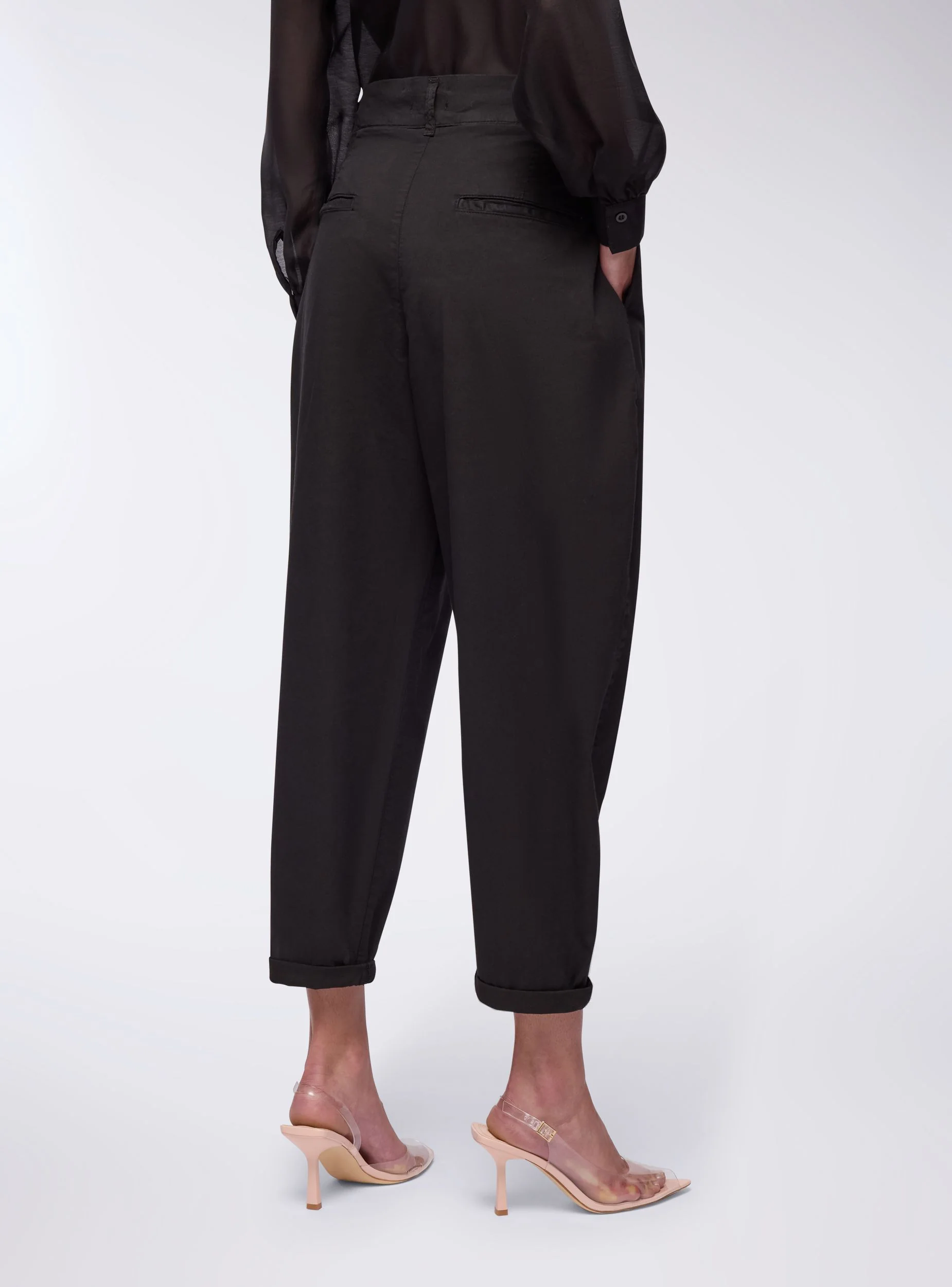 Pantaloni balloon con pinces - Image 4