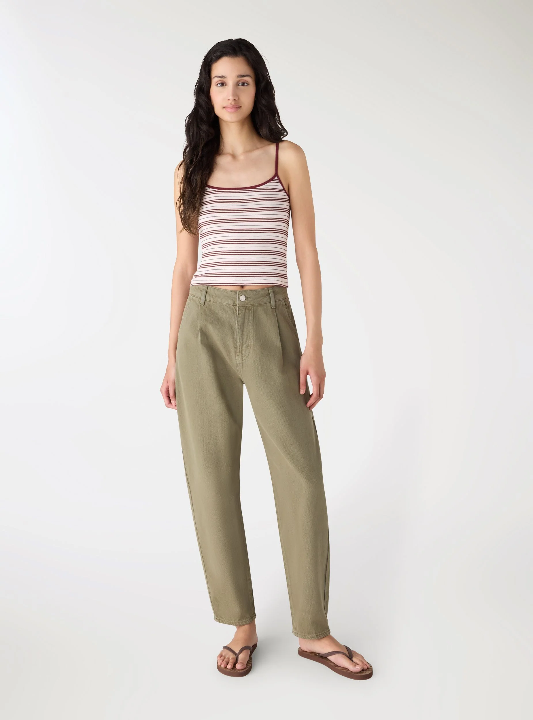 Pantaloni balloon con tasche alla francese