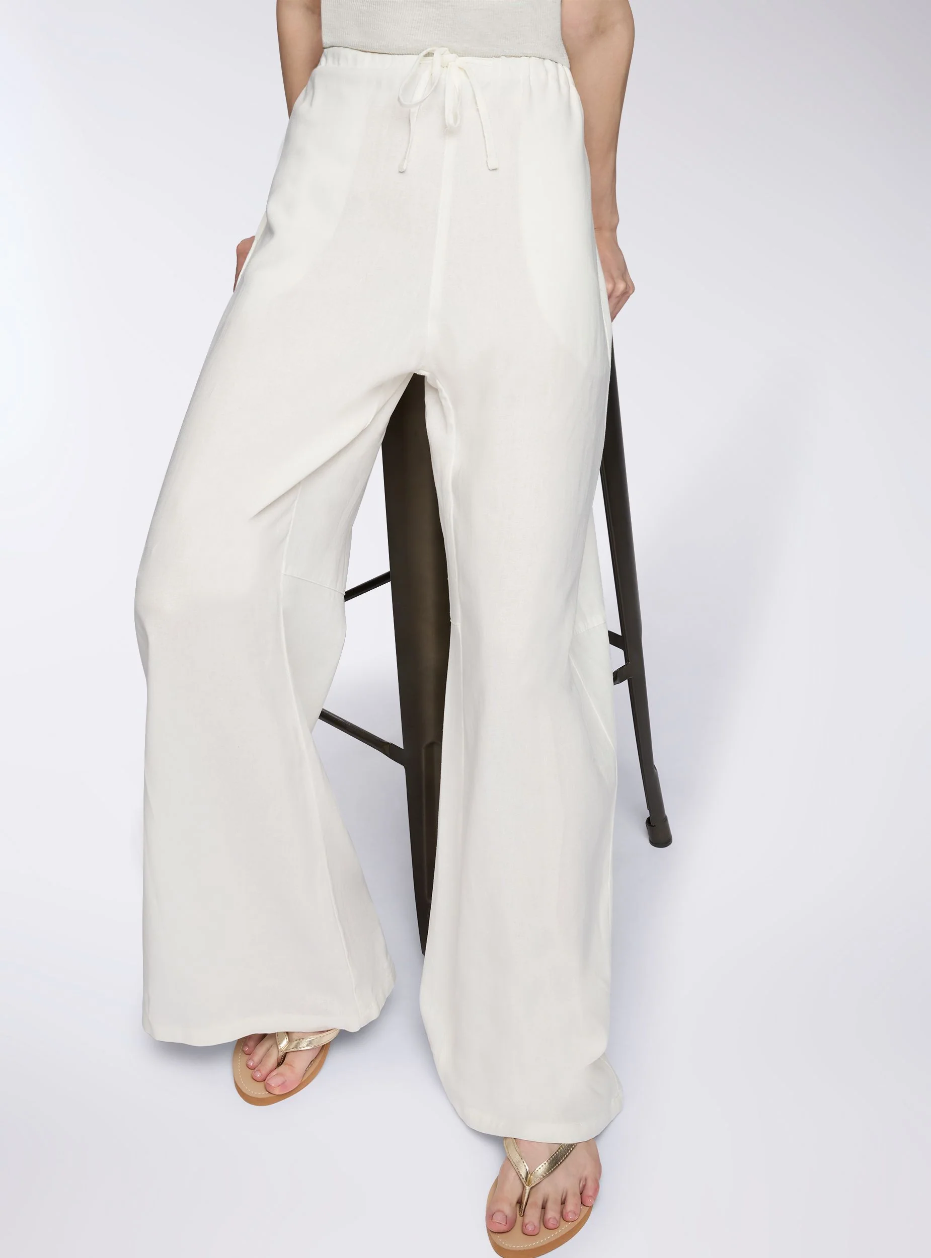 Pantaloni balloon in misto lino - Image 2