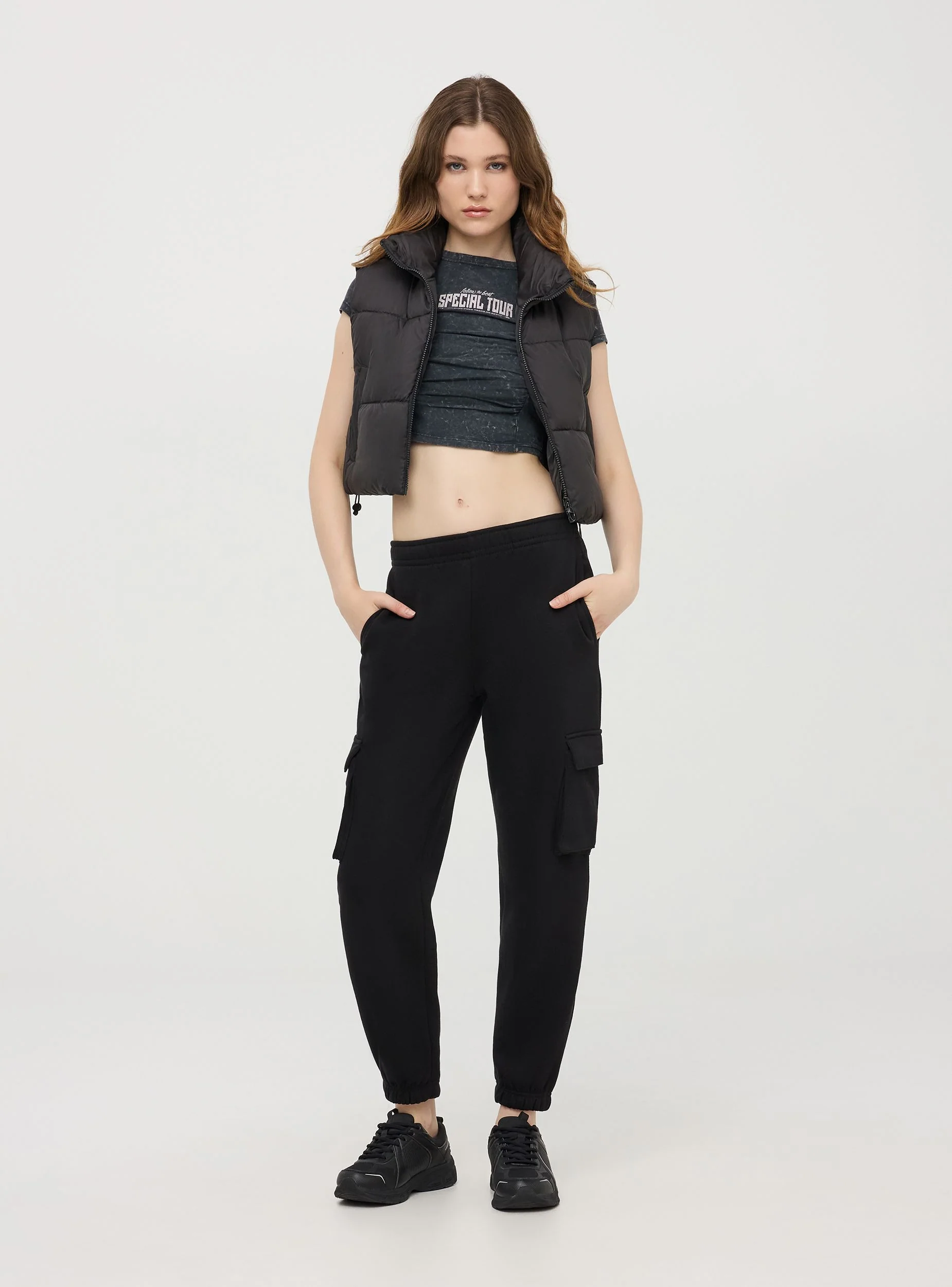 Pantaloni cargo a vita alta - Image 3
