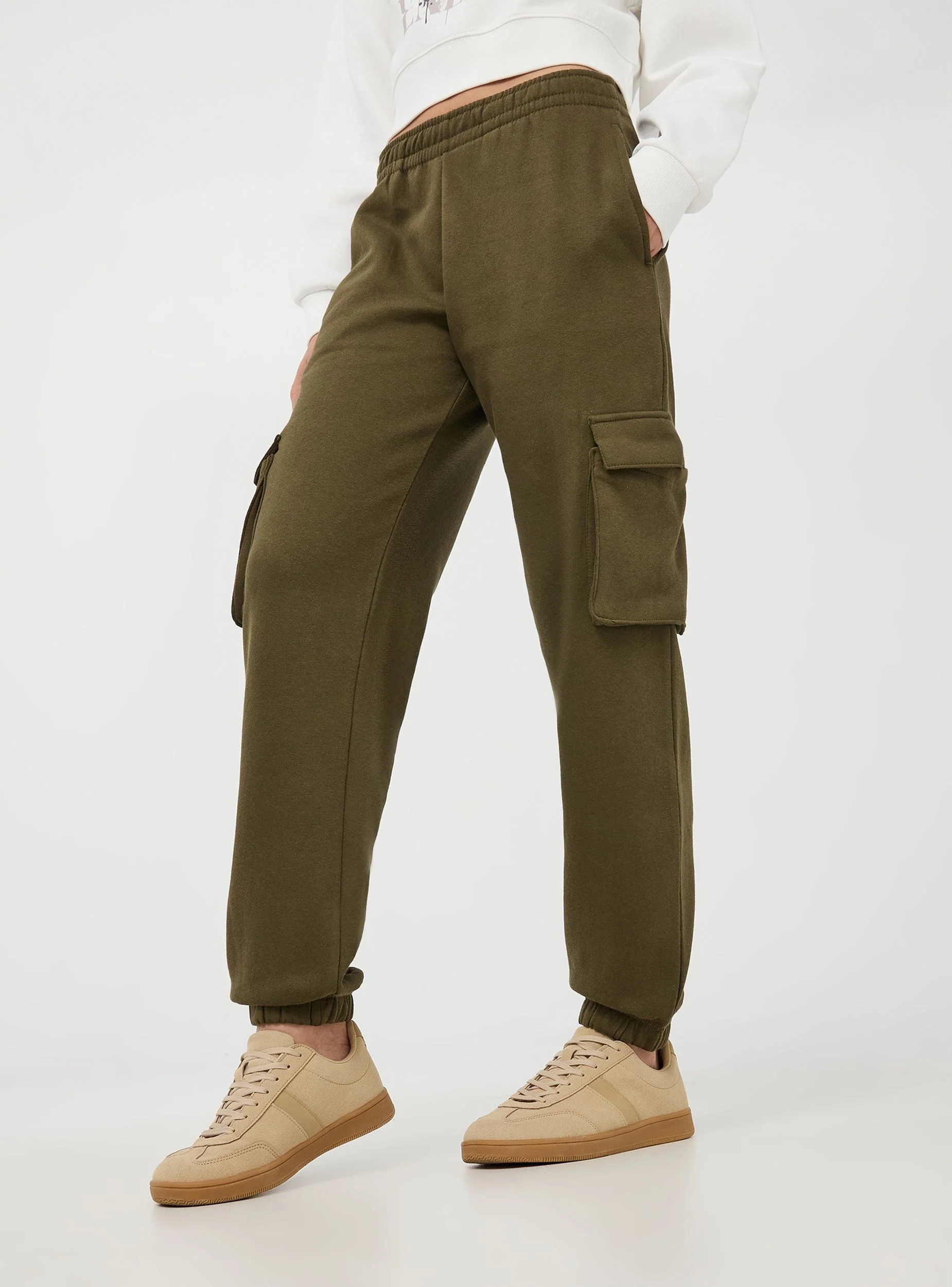 Pantaloni cargo a vita alta - Image 3