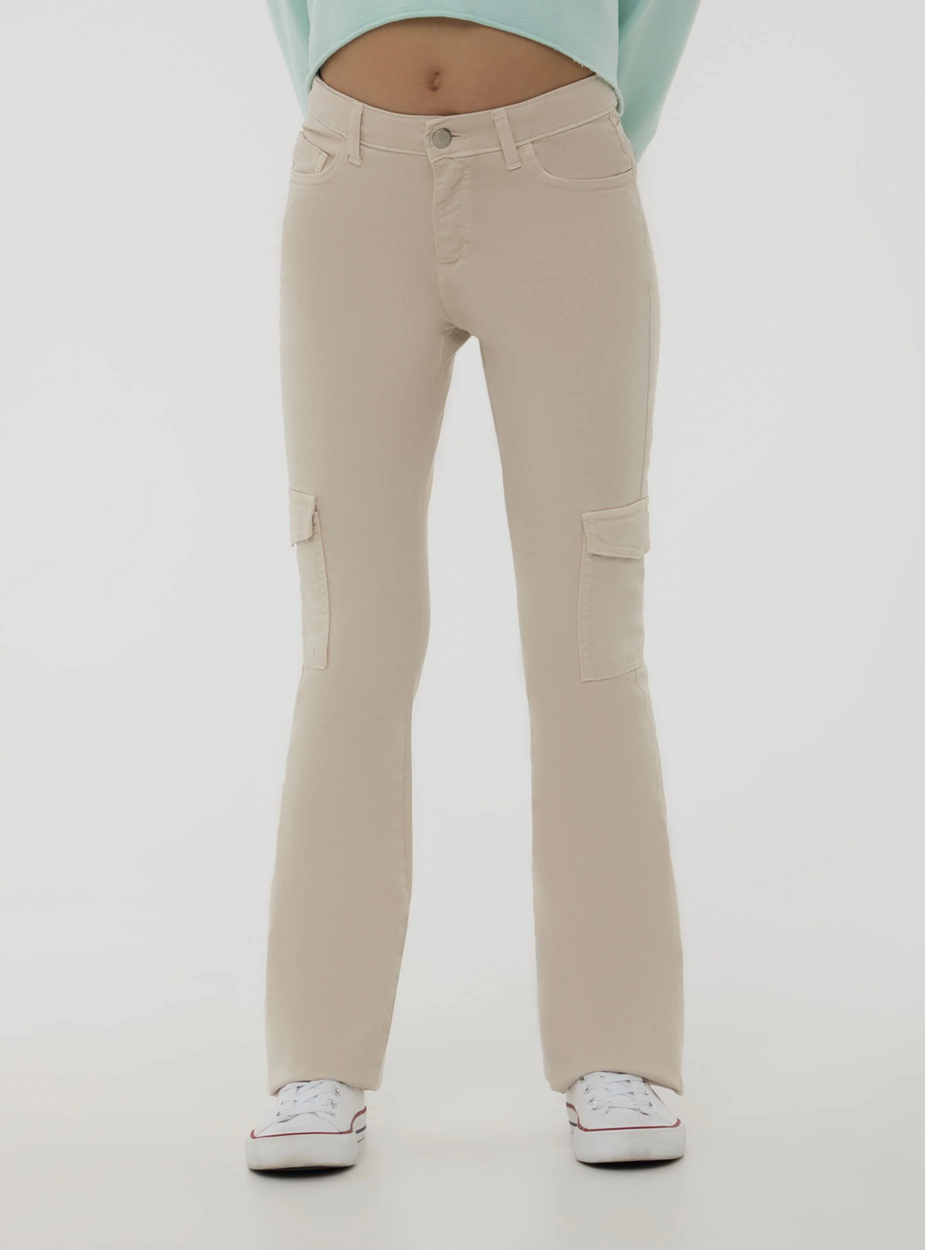 Pantaloni cargo a zampa - Image 2