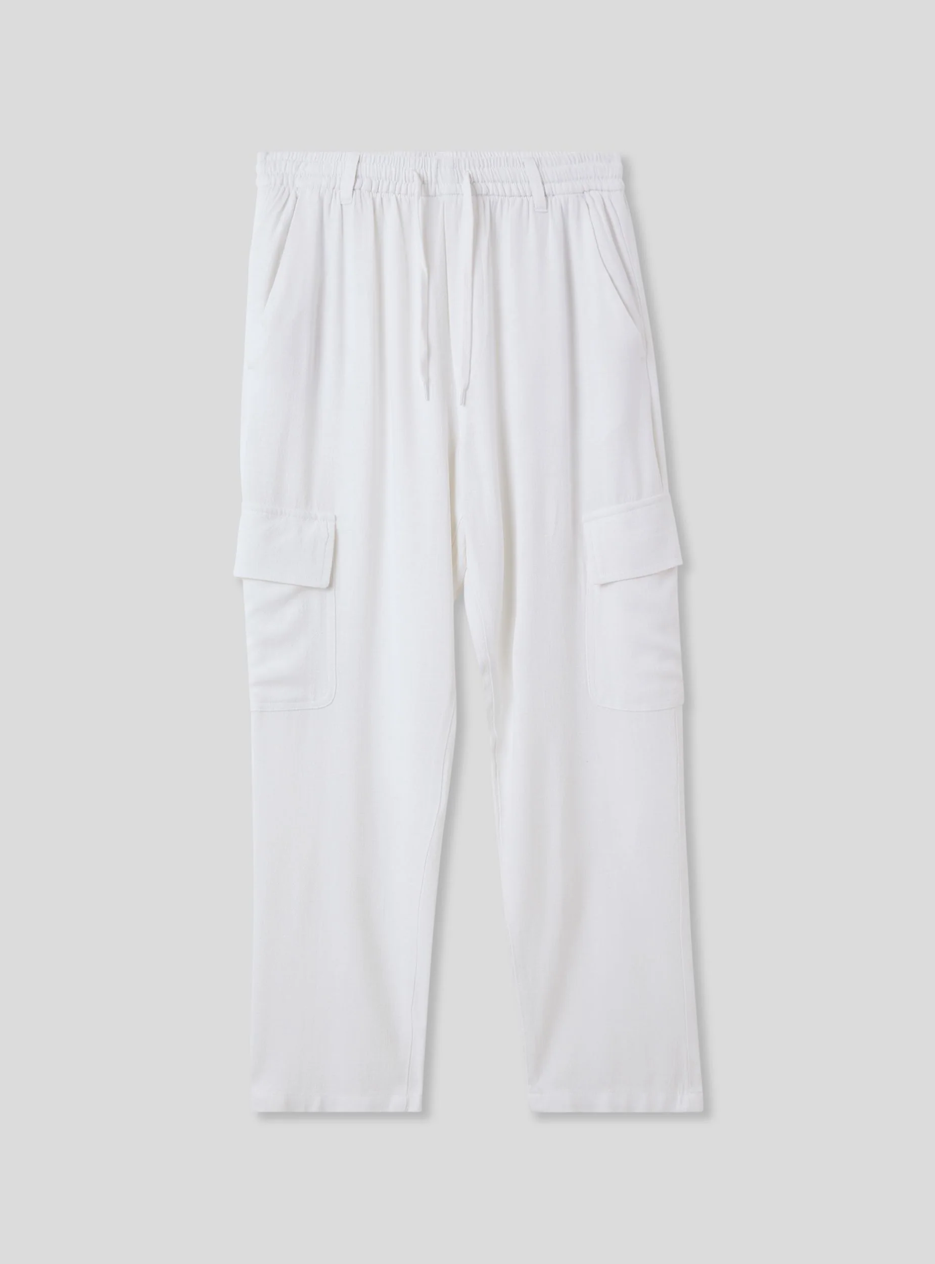 Pantaloni cargo in misto lino - Image 4