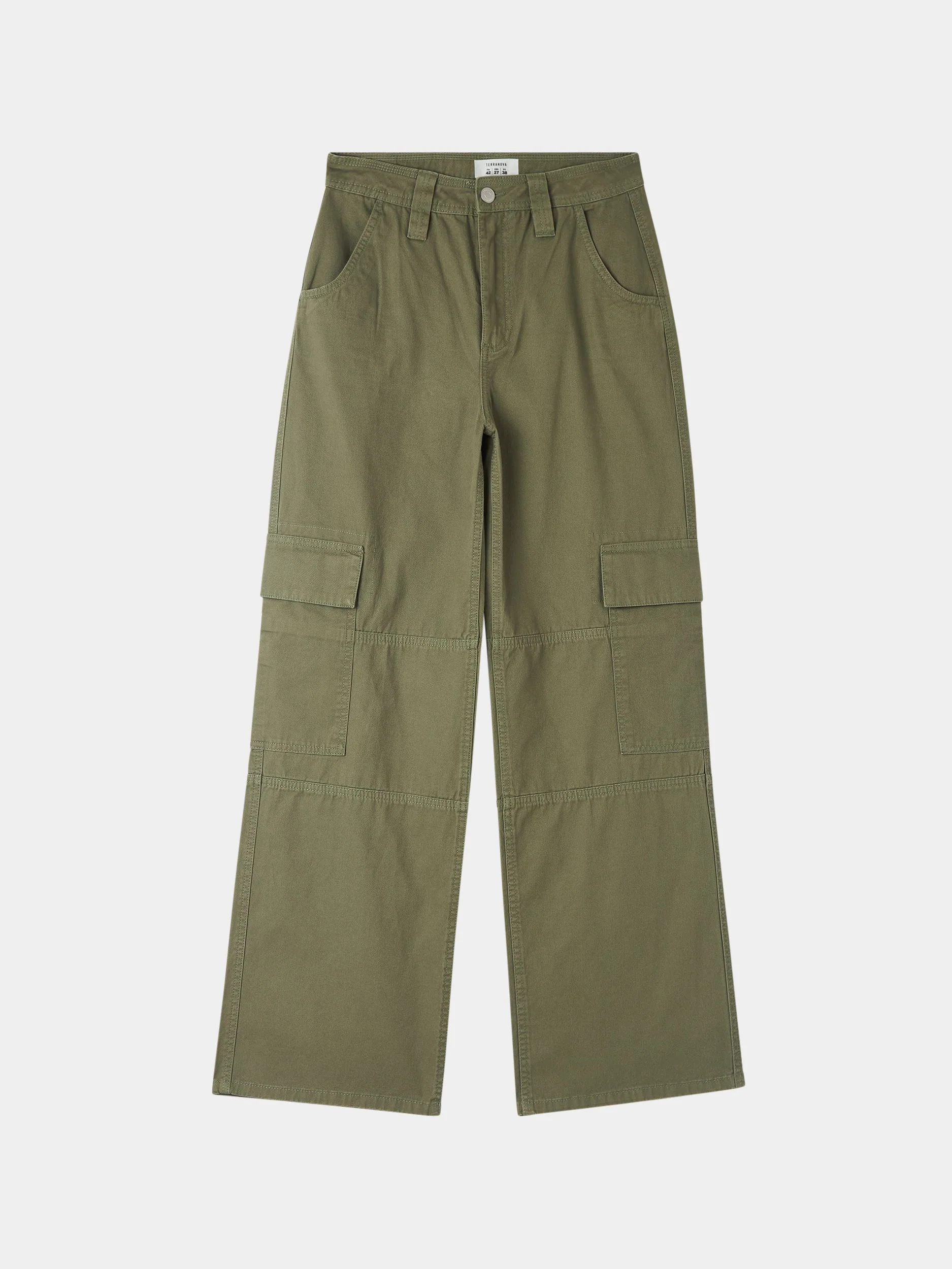 Pantaloni cargo tinta unita - Image 5