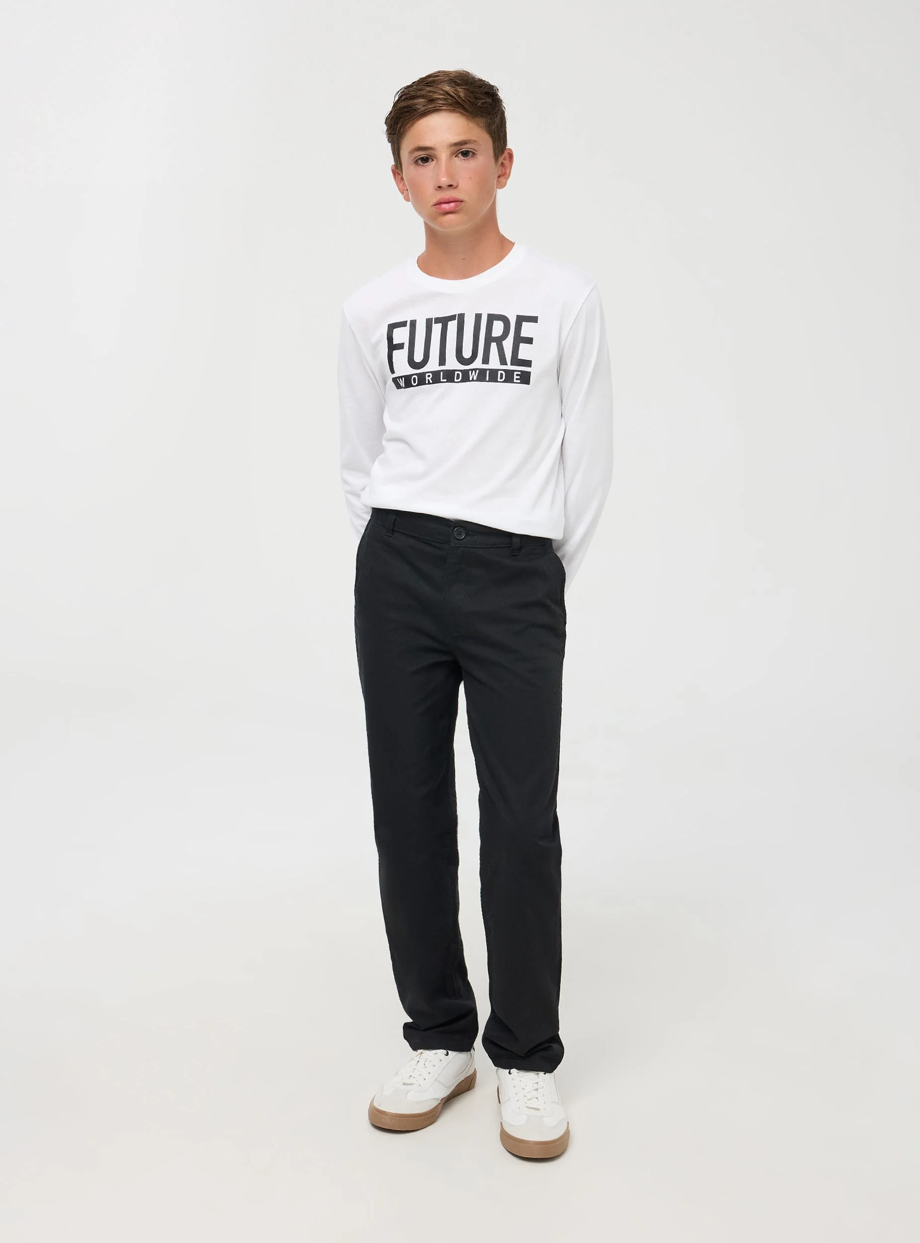 Pantaloni chino in cotone
