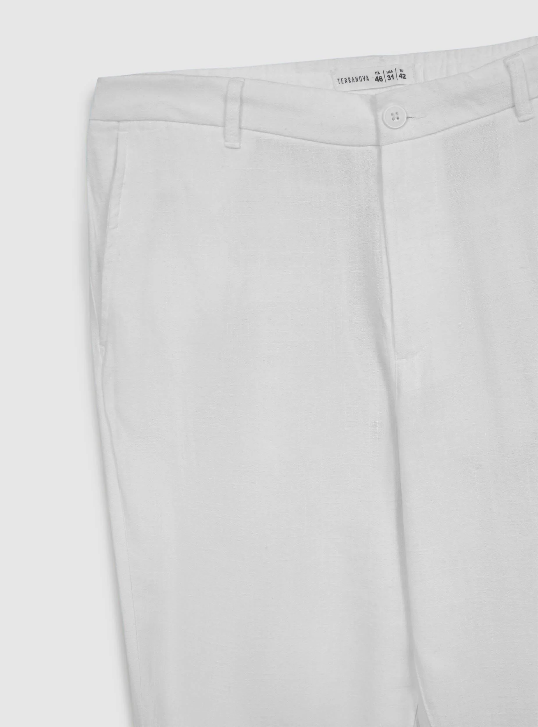 Pantaloni chino in misto lino - Image 5