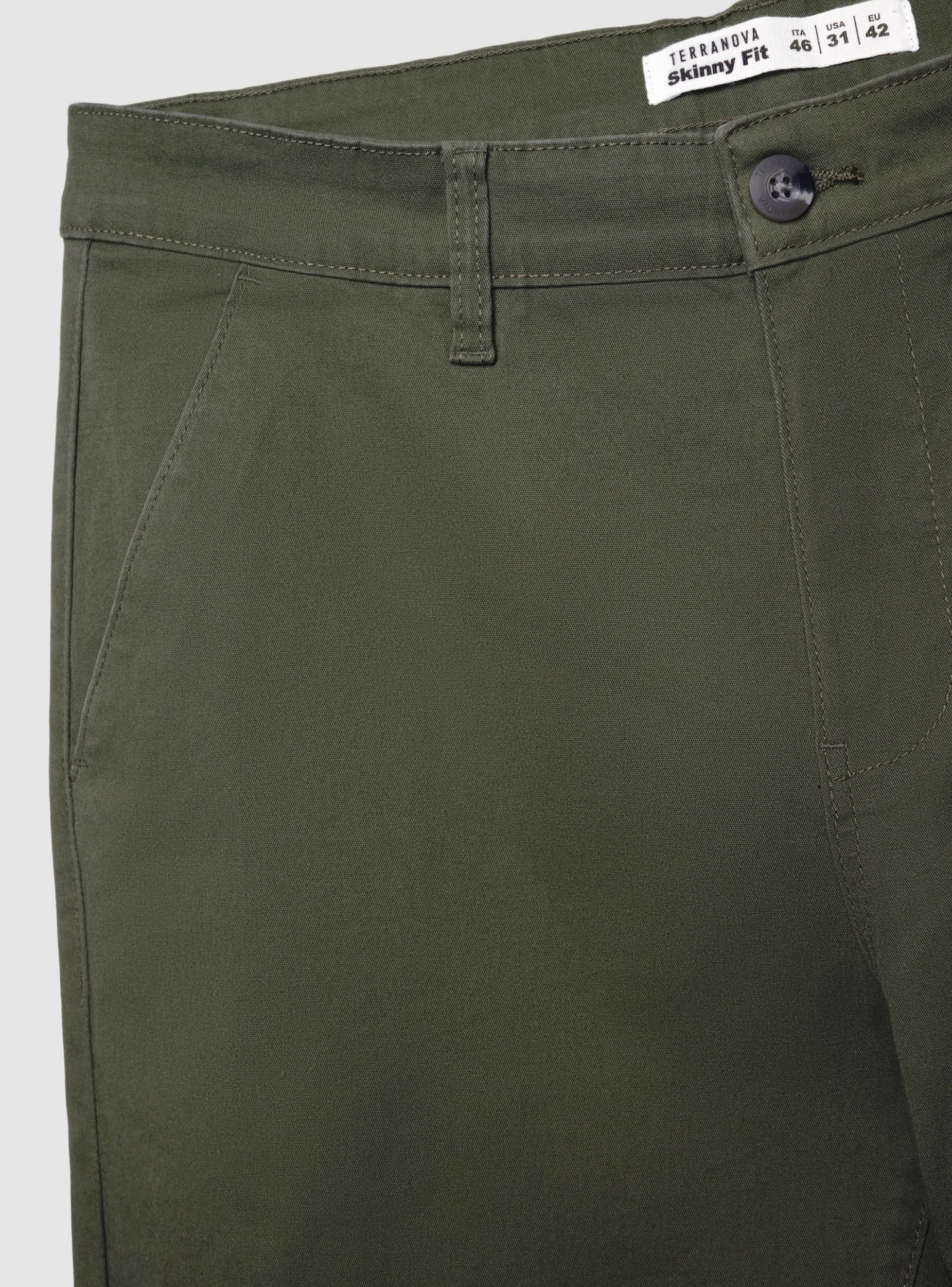 Pantaloni chino skinny a tinta unita - Image 6