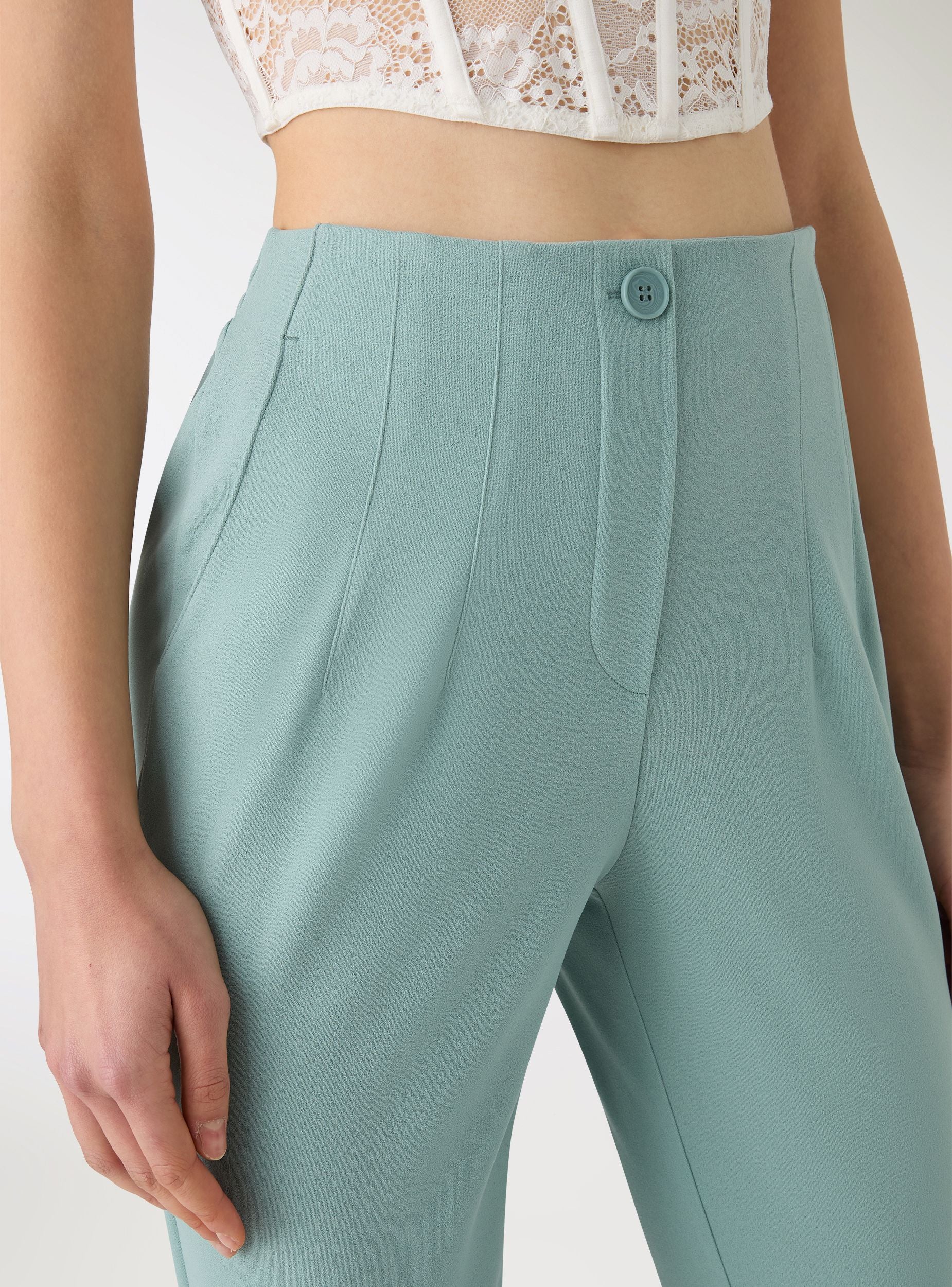 Pantaloni chino tinta unita con elastico - Image 4