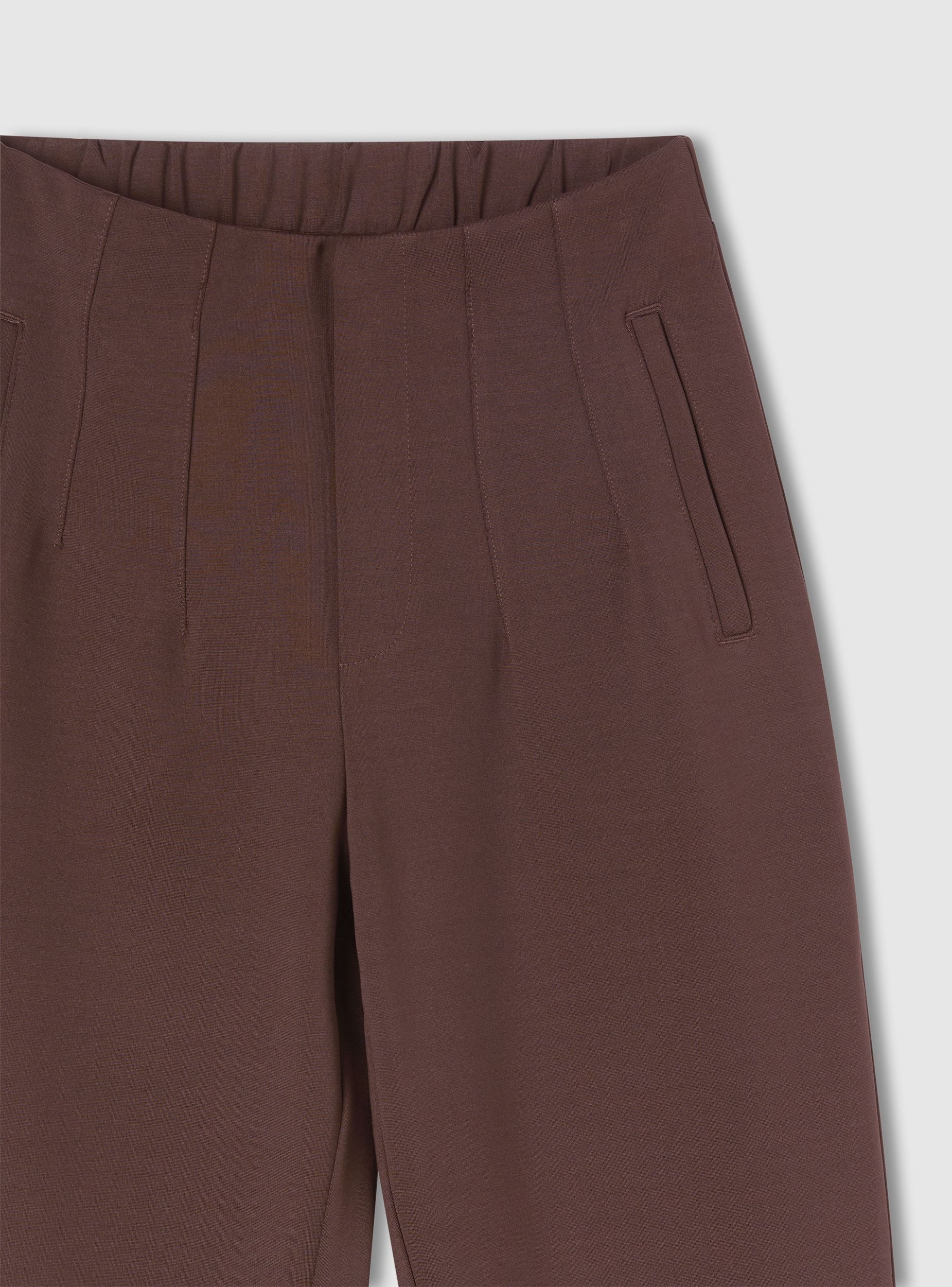 Pantaloni chino tinta unita con vita elasticizzata - Image 7