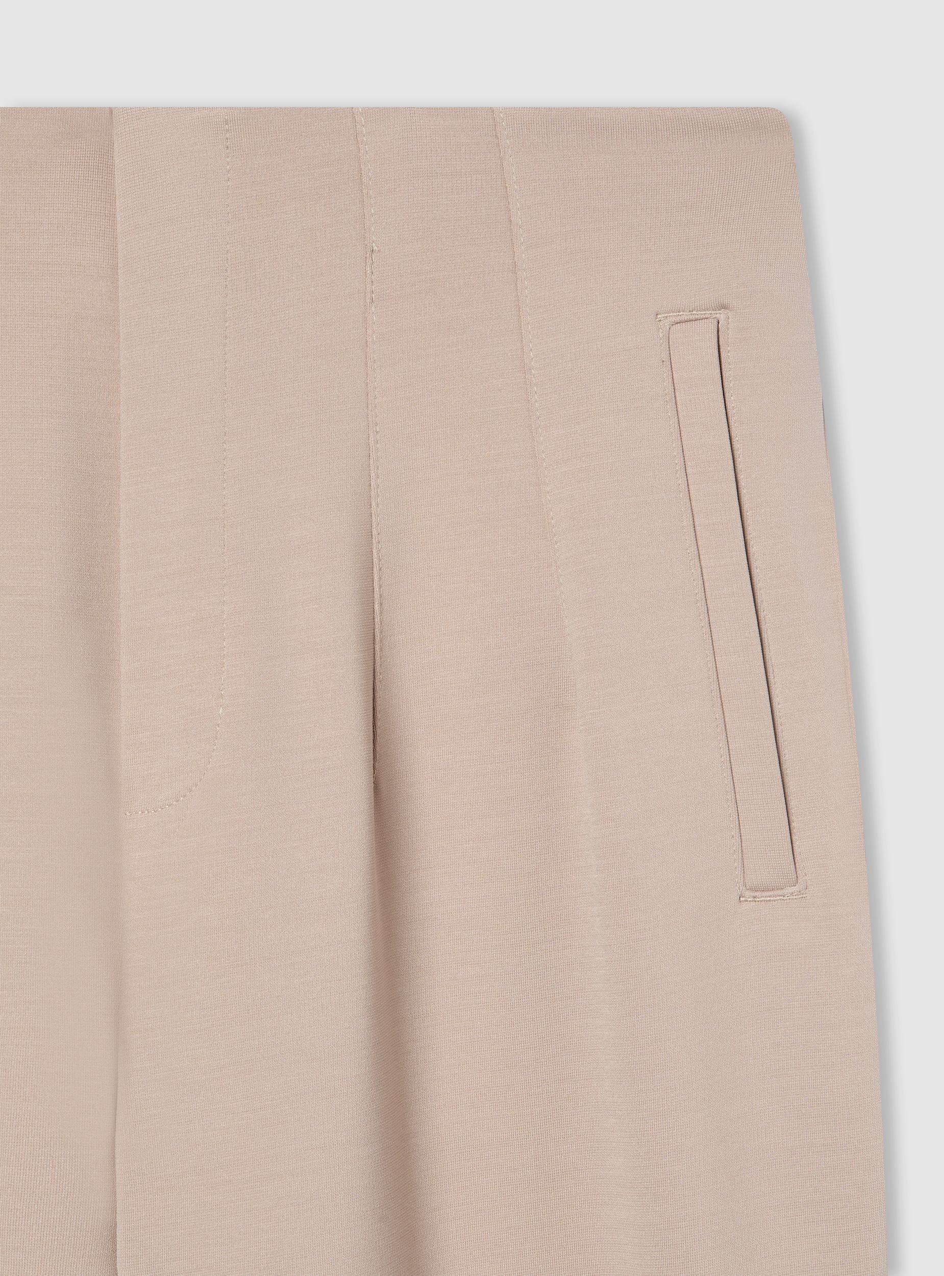 Pantaloni chino tinta unita con vita elasticizzata - Image 5