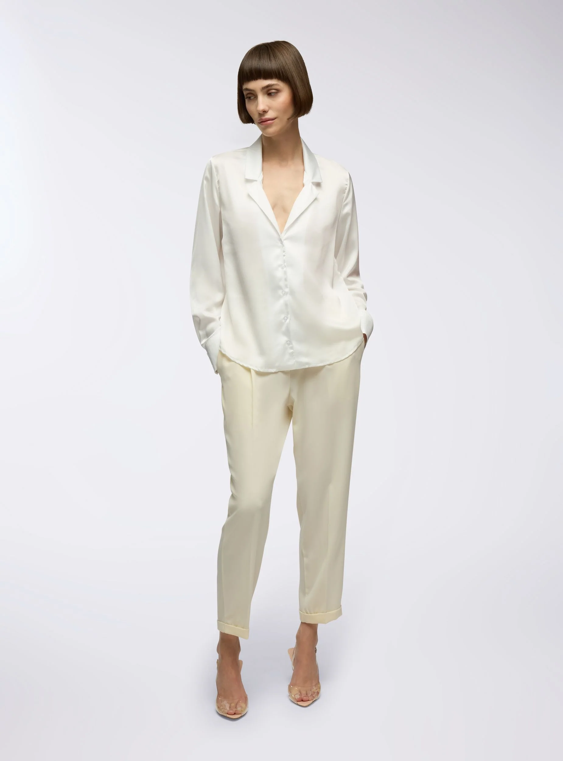 Pantaloni chino tinta unita - Image 3