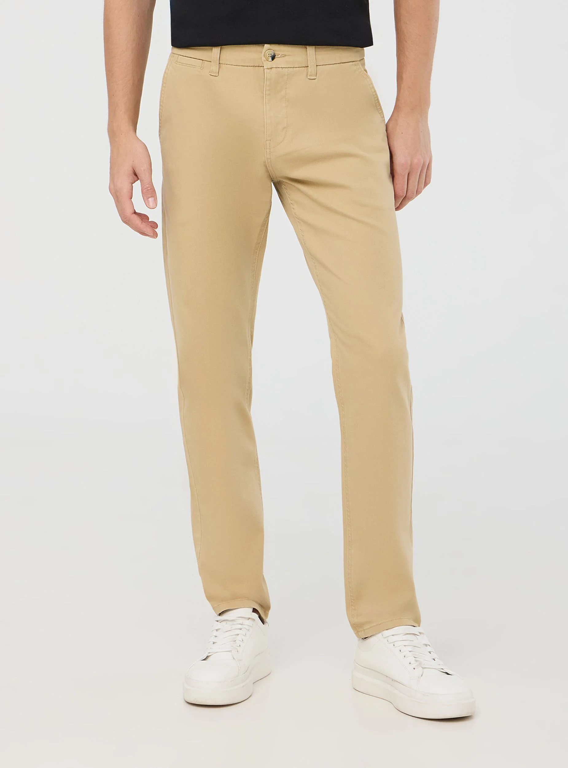 Pantaloni chino tinta unita regular