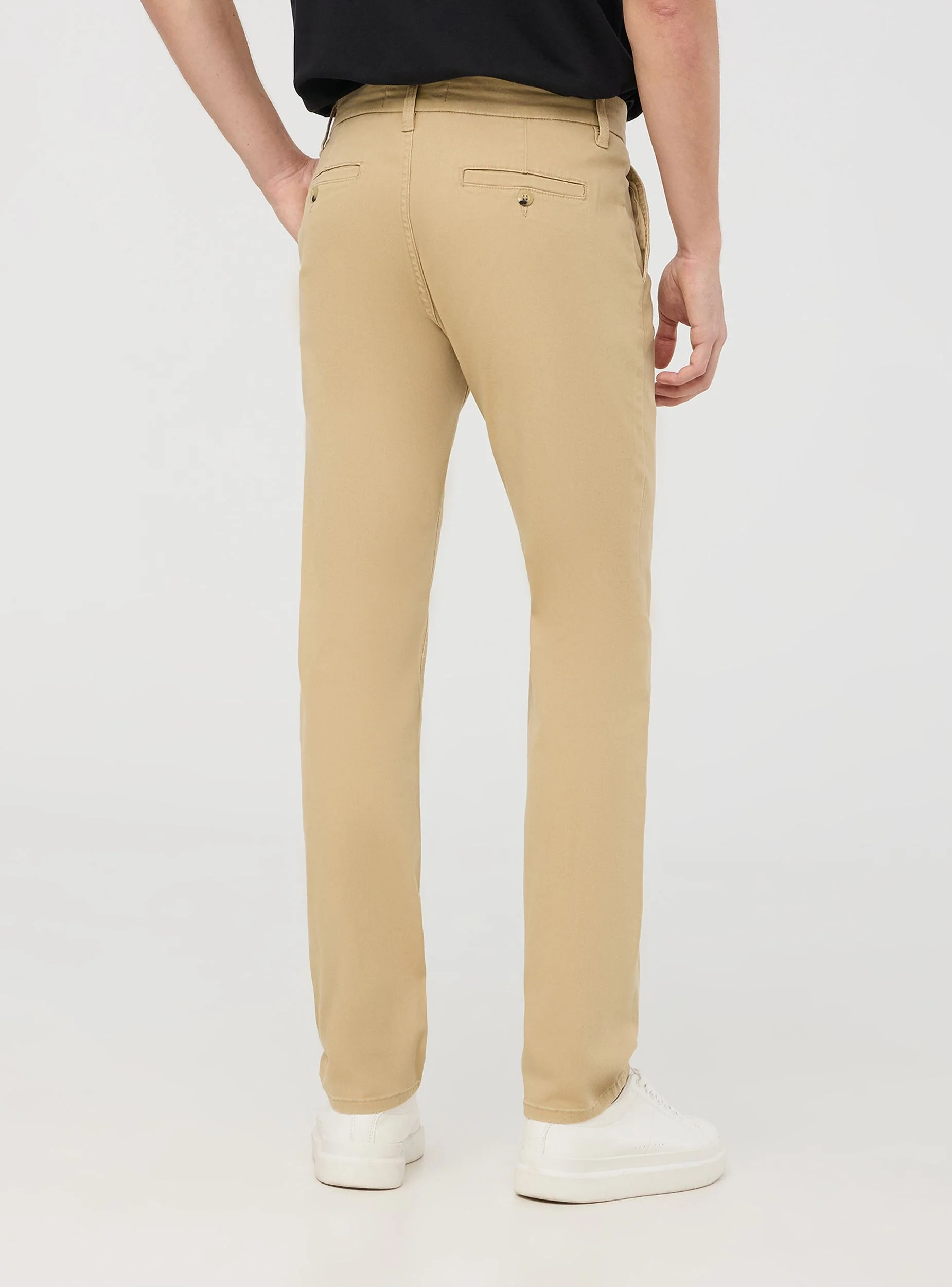 Pantaloni chino tinta unita regular - Image 2