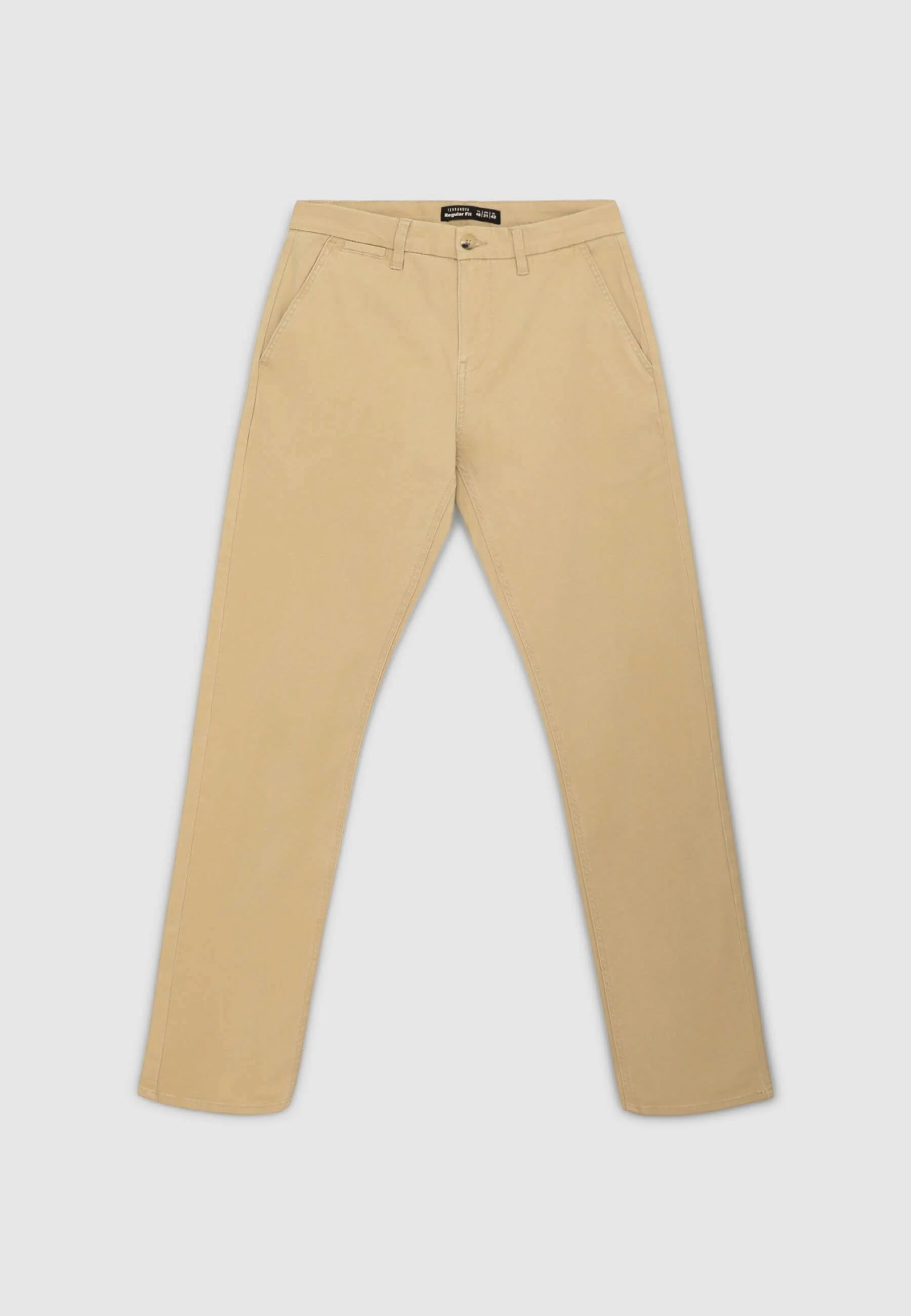 Pantaloni chino tinta unita regular - Image 4