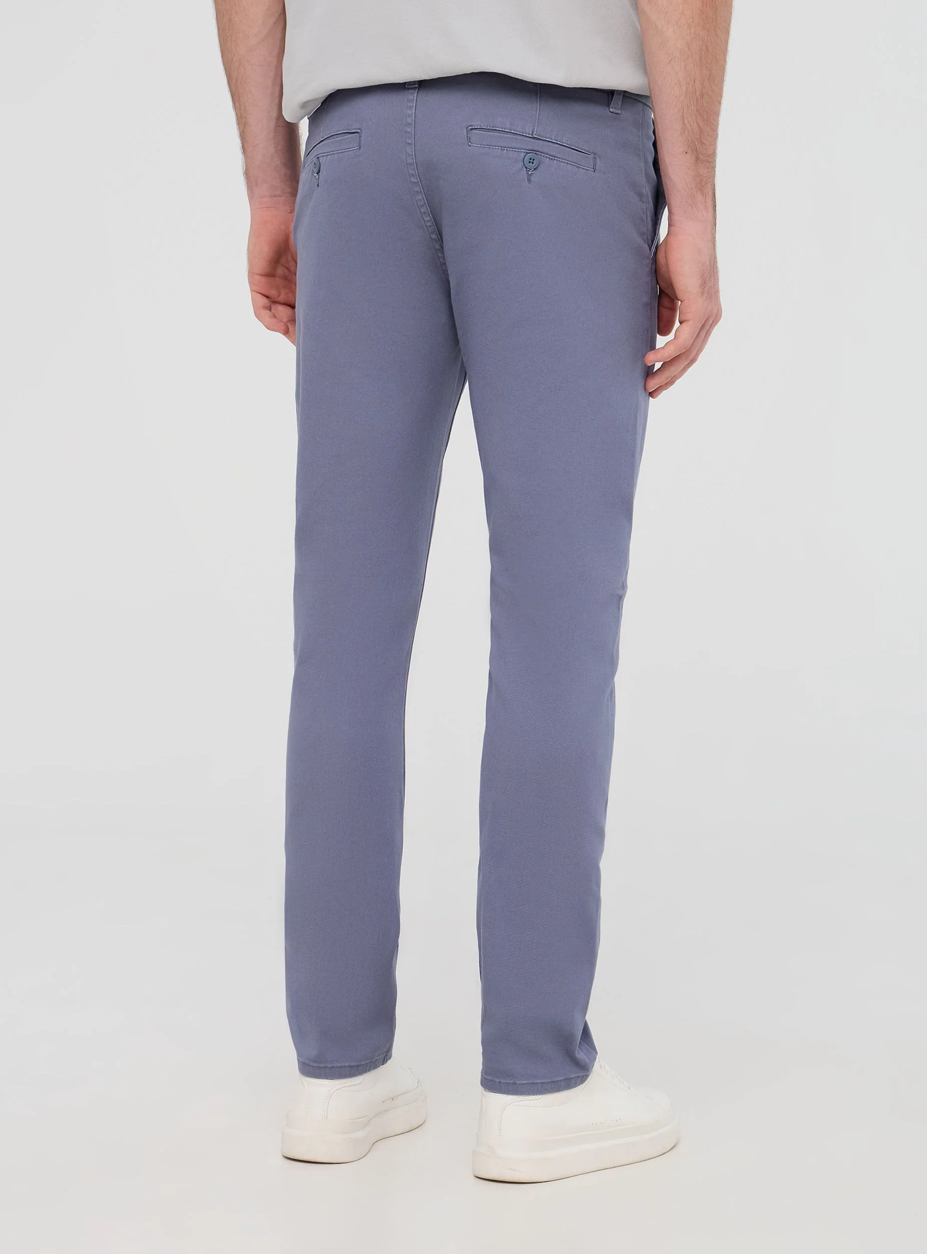 Pantaloni chino tinta unita regular - Image 3