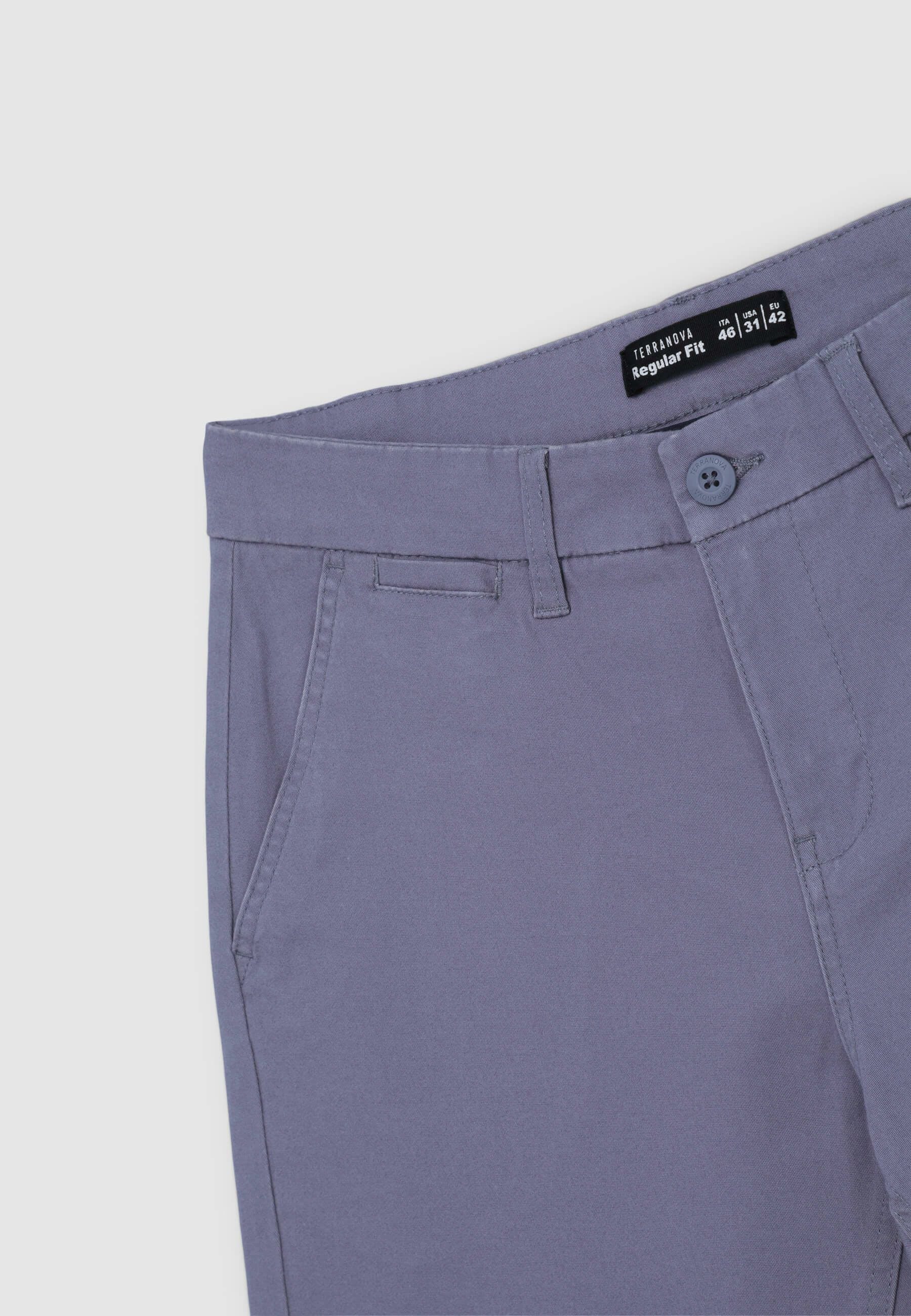 Pantaloni chino tinta unita regular - Image 5
