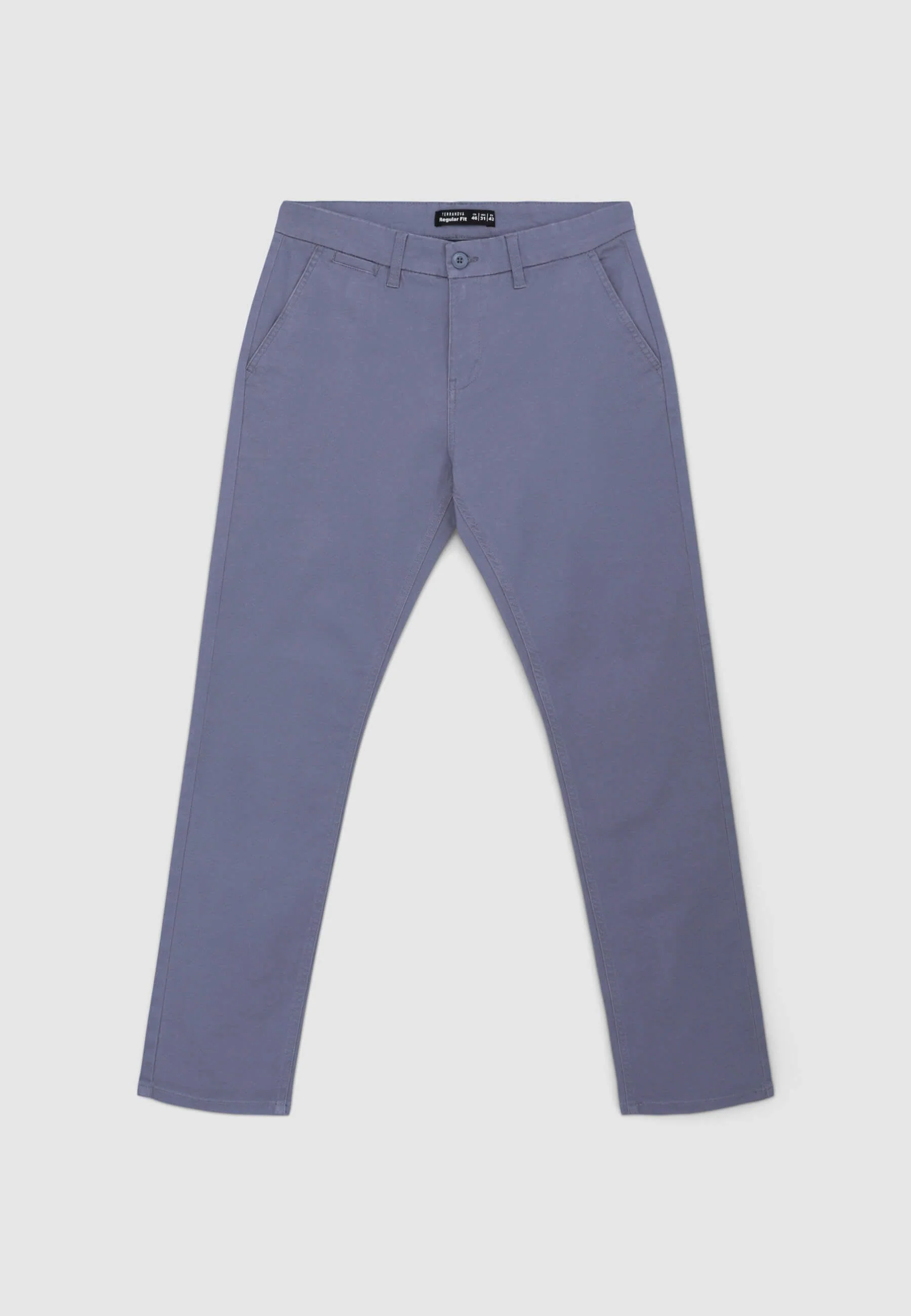 Pantaloni chino tinta unita regular - Image 6