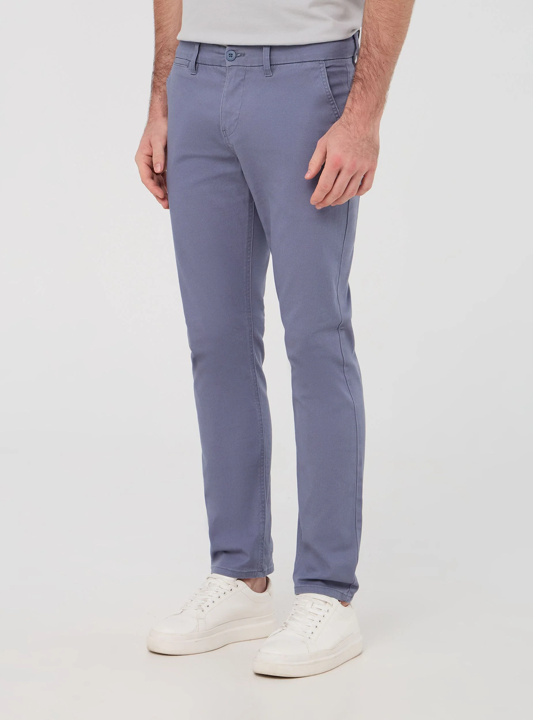 Pantaloni chino tinta unita regular - Image 7