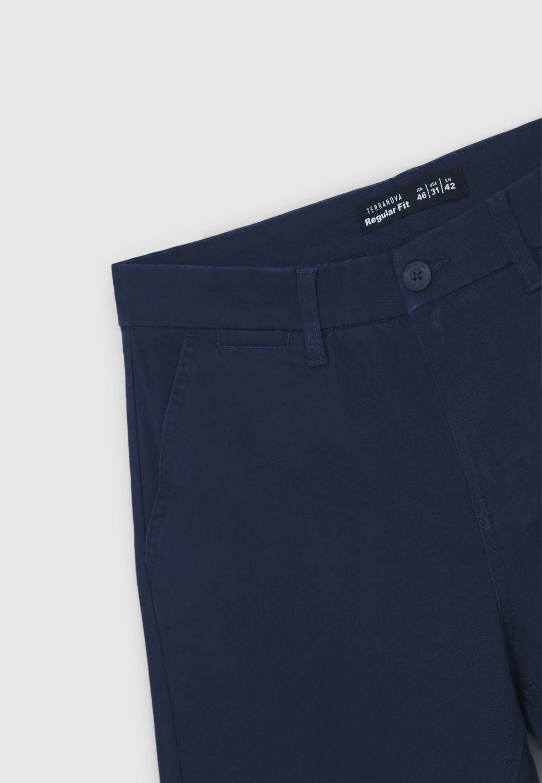 Pantaloni chino tinta unita regular - Image 6