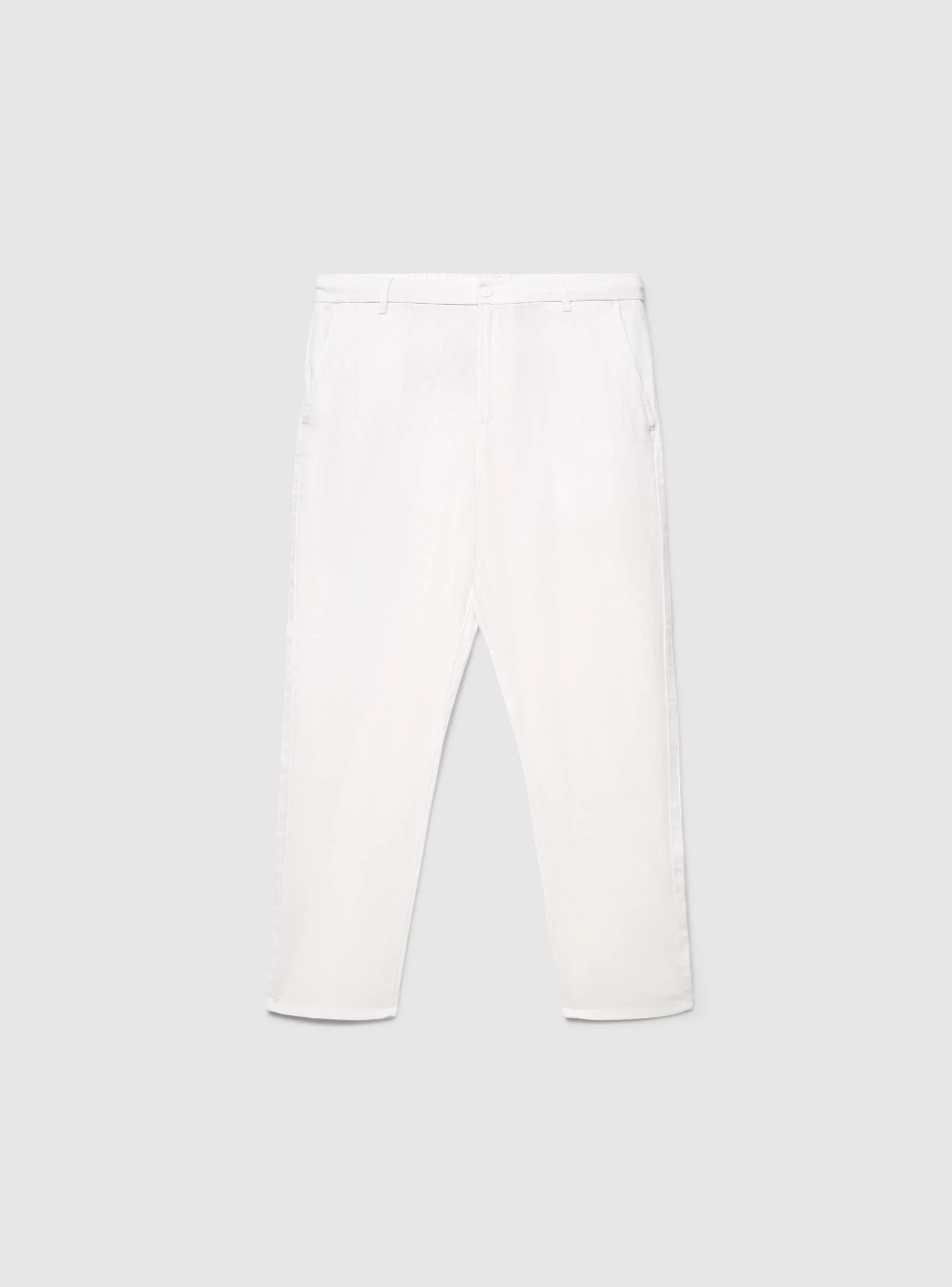 Pantaloni chinos a tinta unita con elastico in vita - Image 6