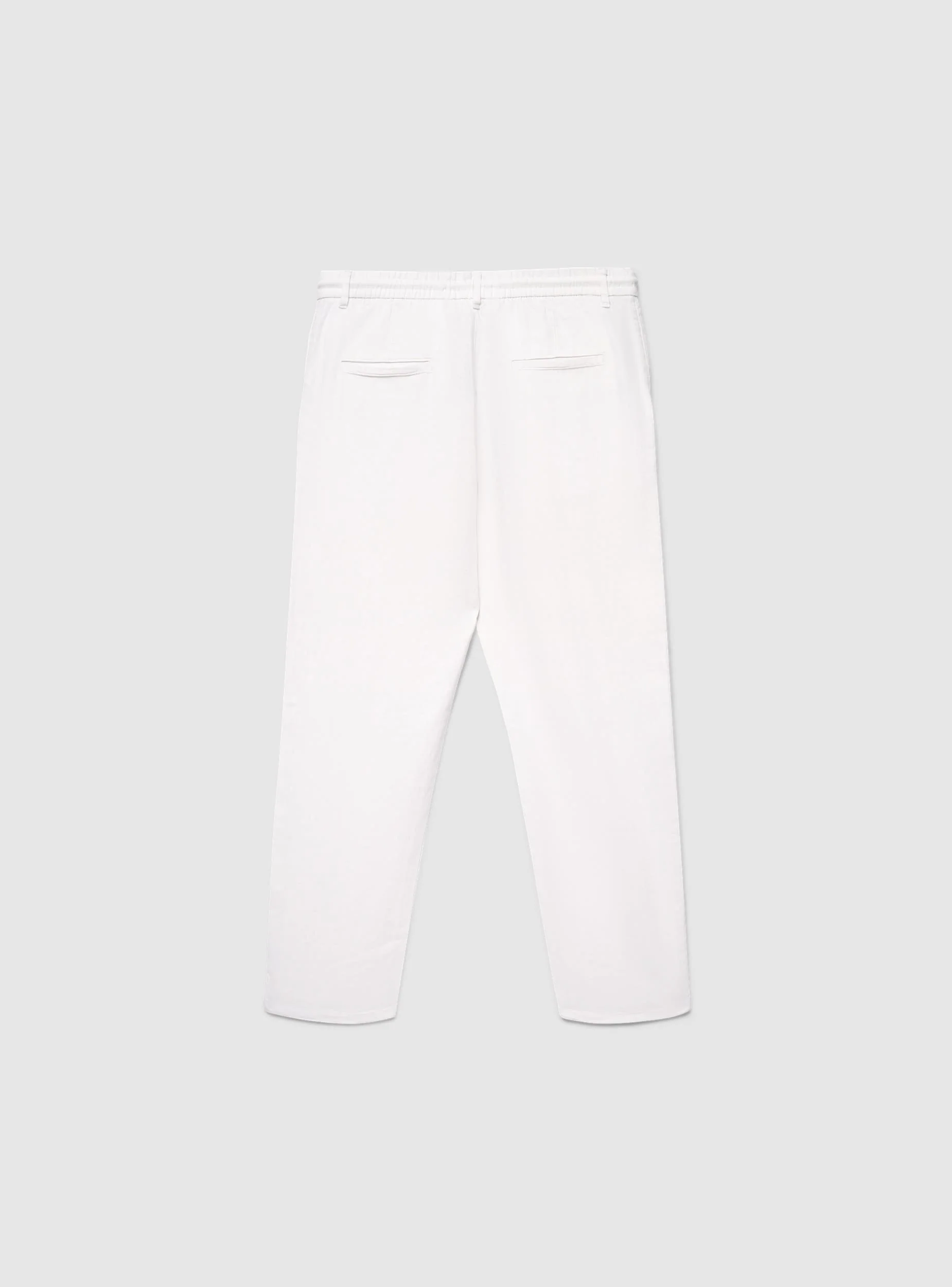 Pantaloni chinos a tinta unita con elastico in vita - Image 7