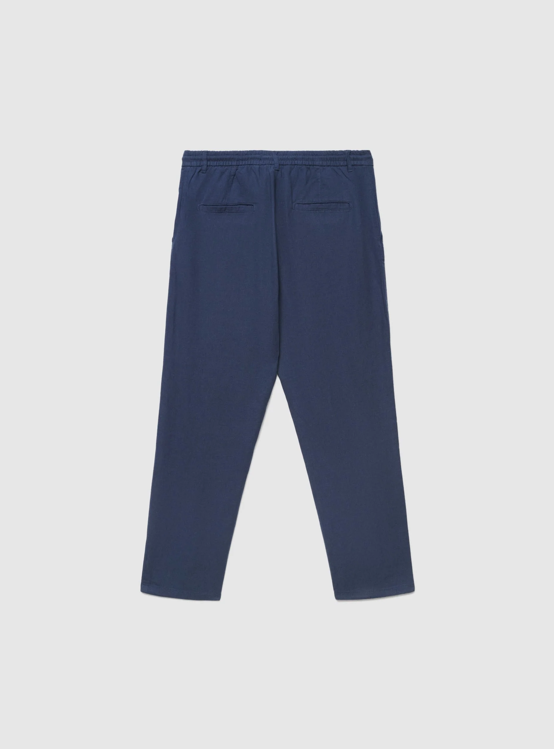 Pantaloni chinos a tinta unita con elastico in vita - Image 5