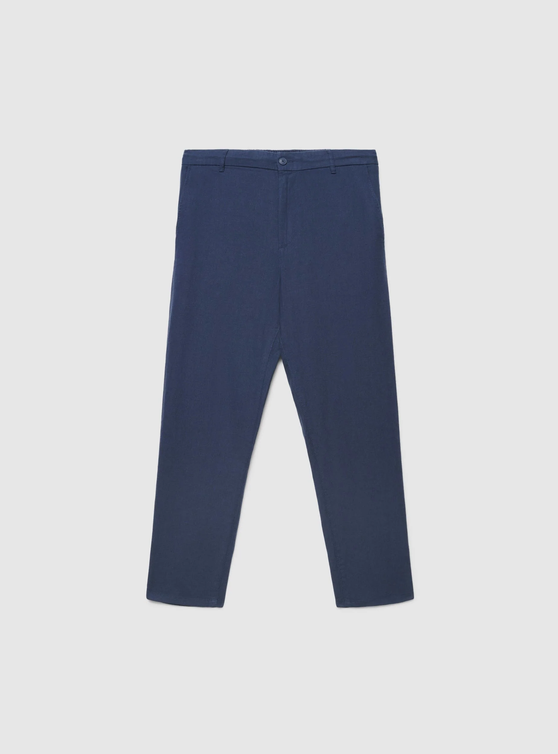 Pantaloni chinos a tinta unita con elastico in vita - Image 7