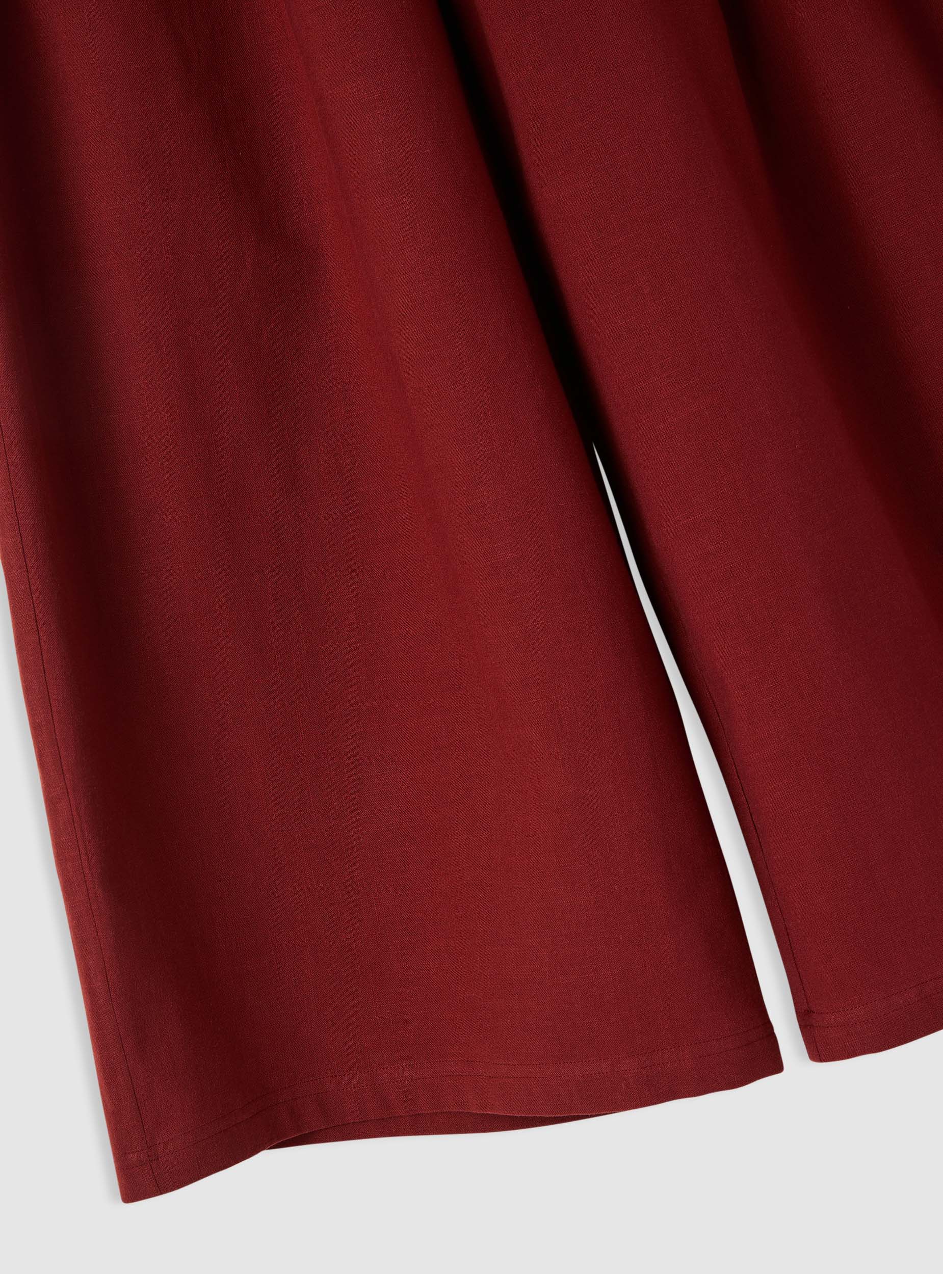 Pantaloni crop a gamba ampia con vita elasticizzata - Image 6