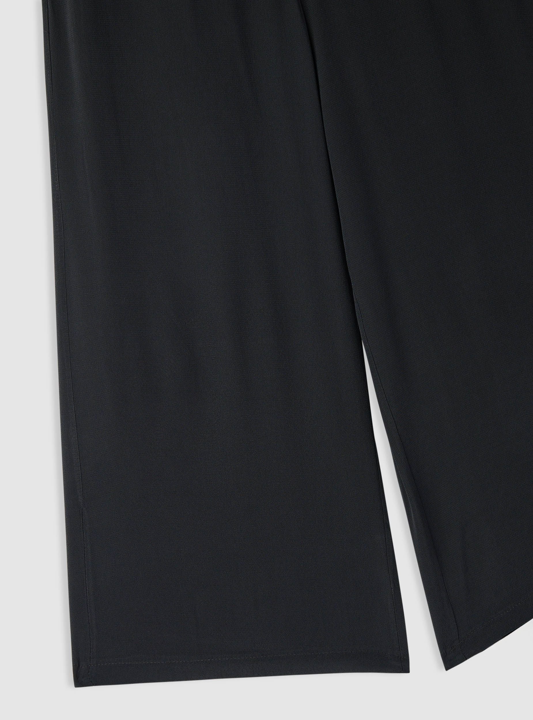 Pantaloni crop wide leg a tinta unita - Image 6
