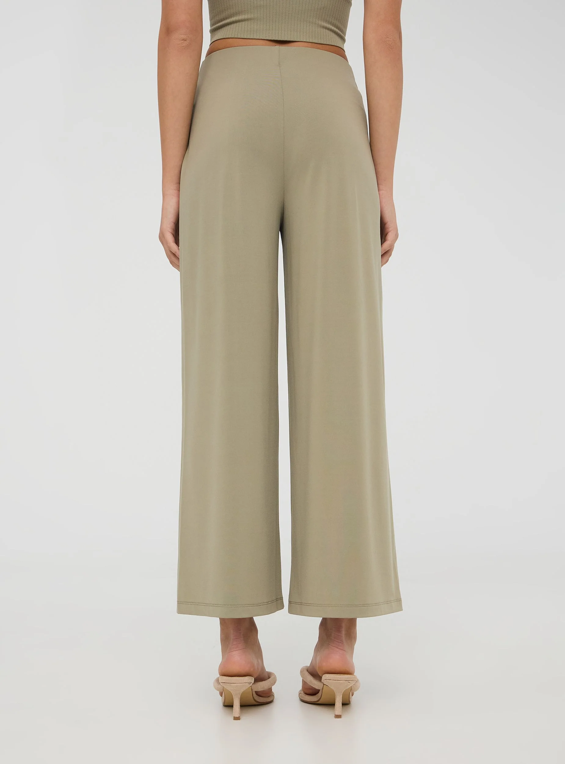 Pantaloni culotte crop - Image 2