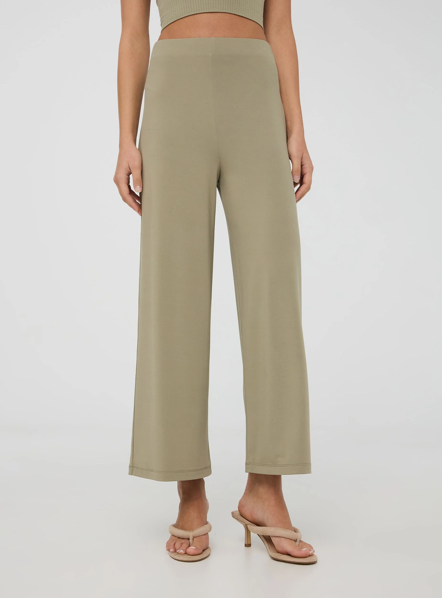 Pantaloni culotte crop - Image 3