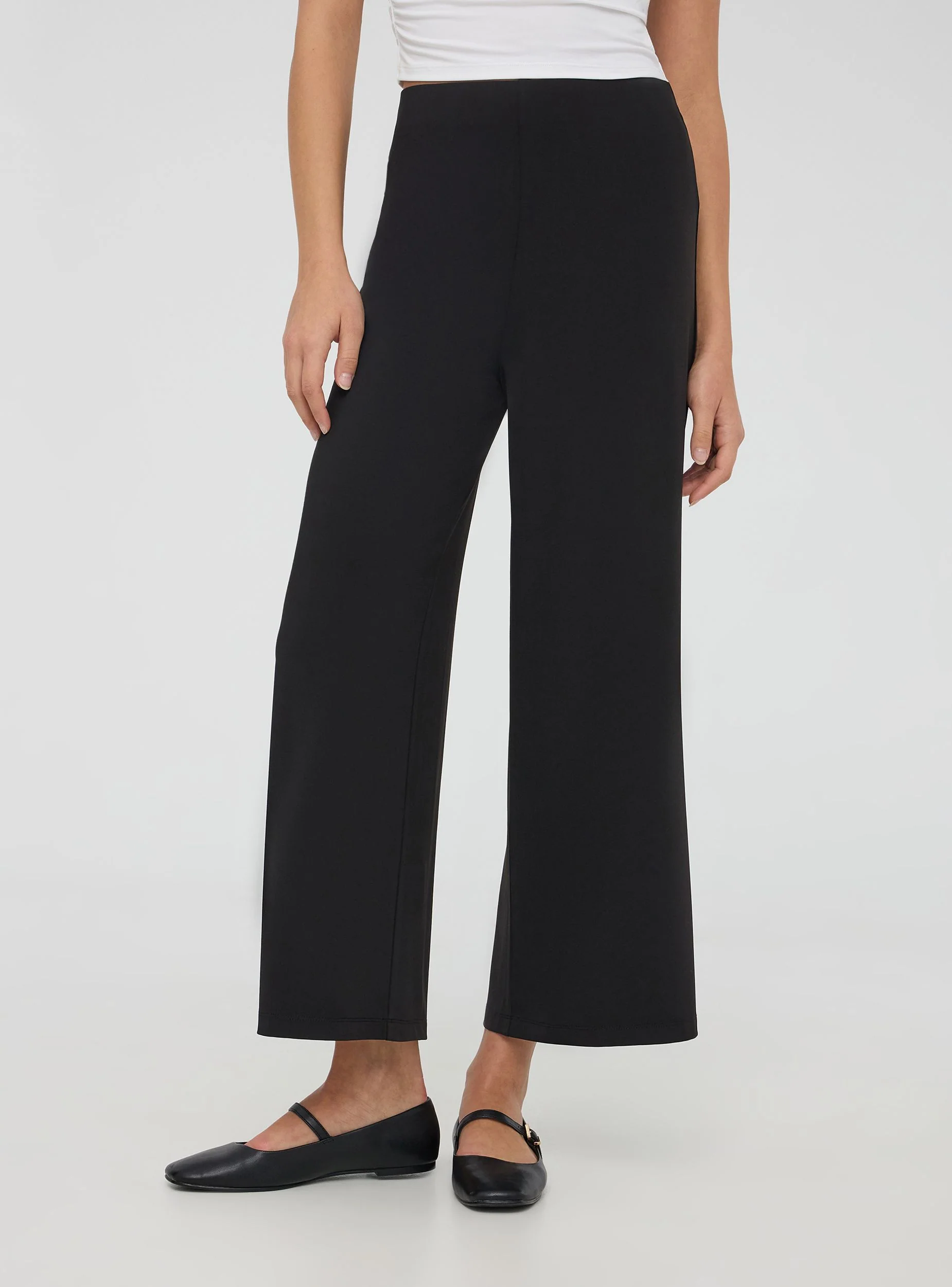 Pantaloni culotte crop