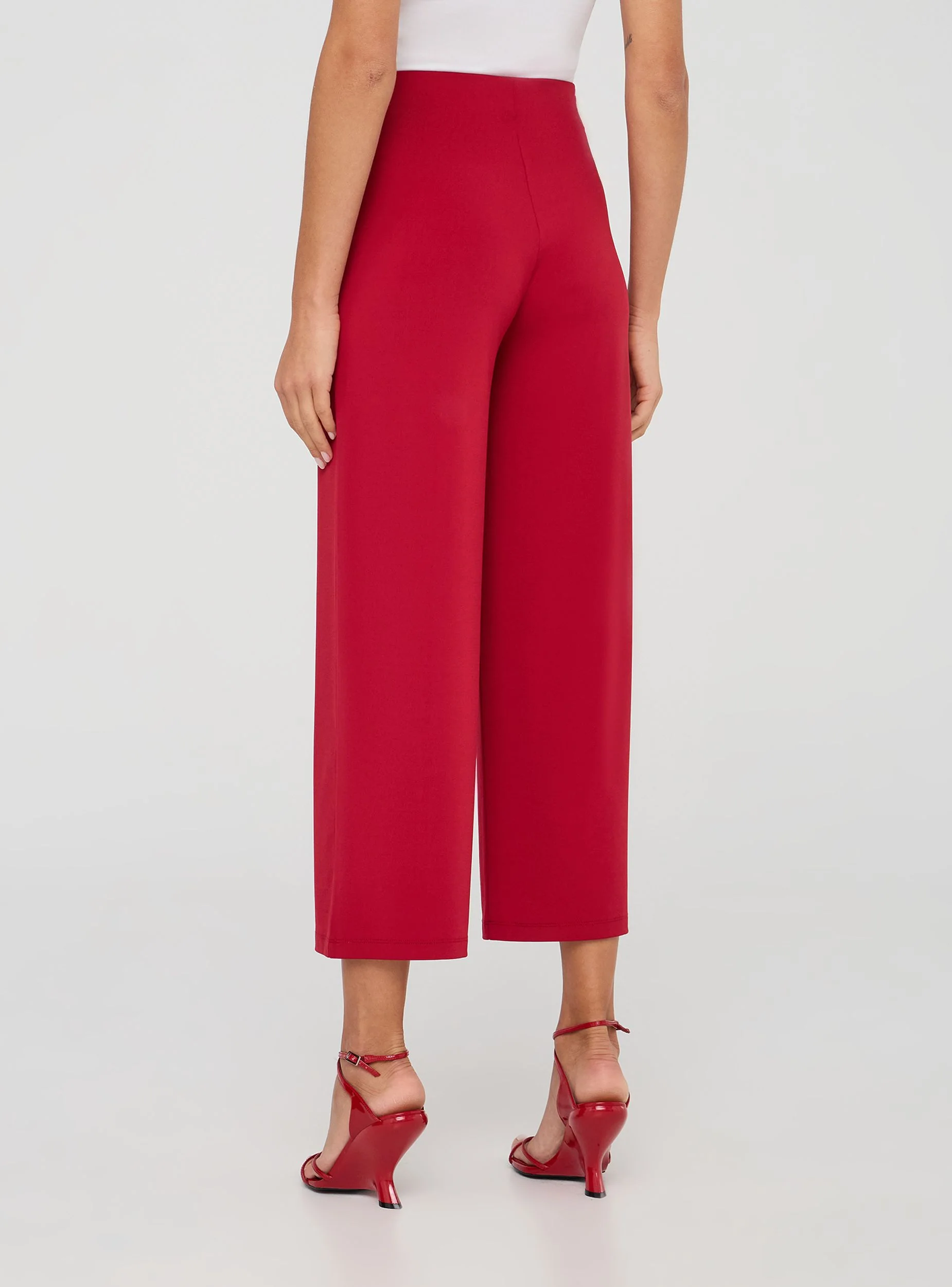 Pantaloni culotte crop