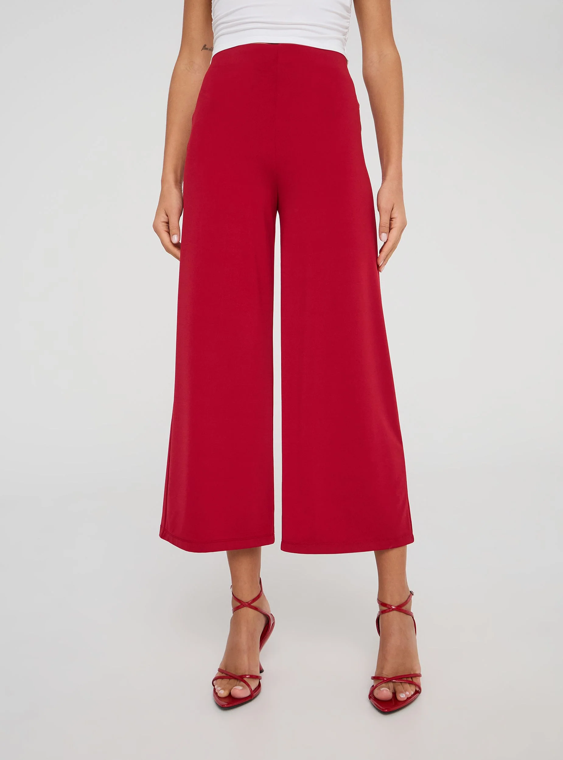 Pantaloni culotte crop - Image 3