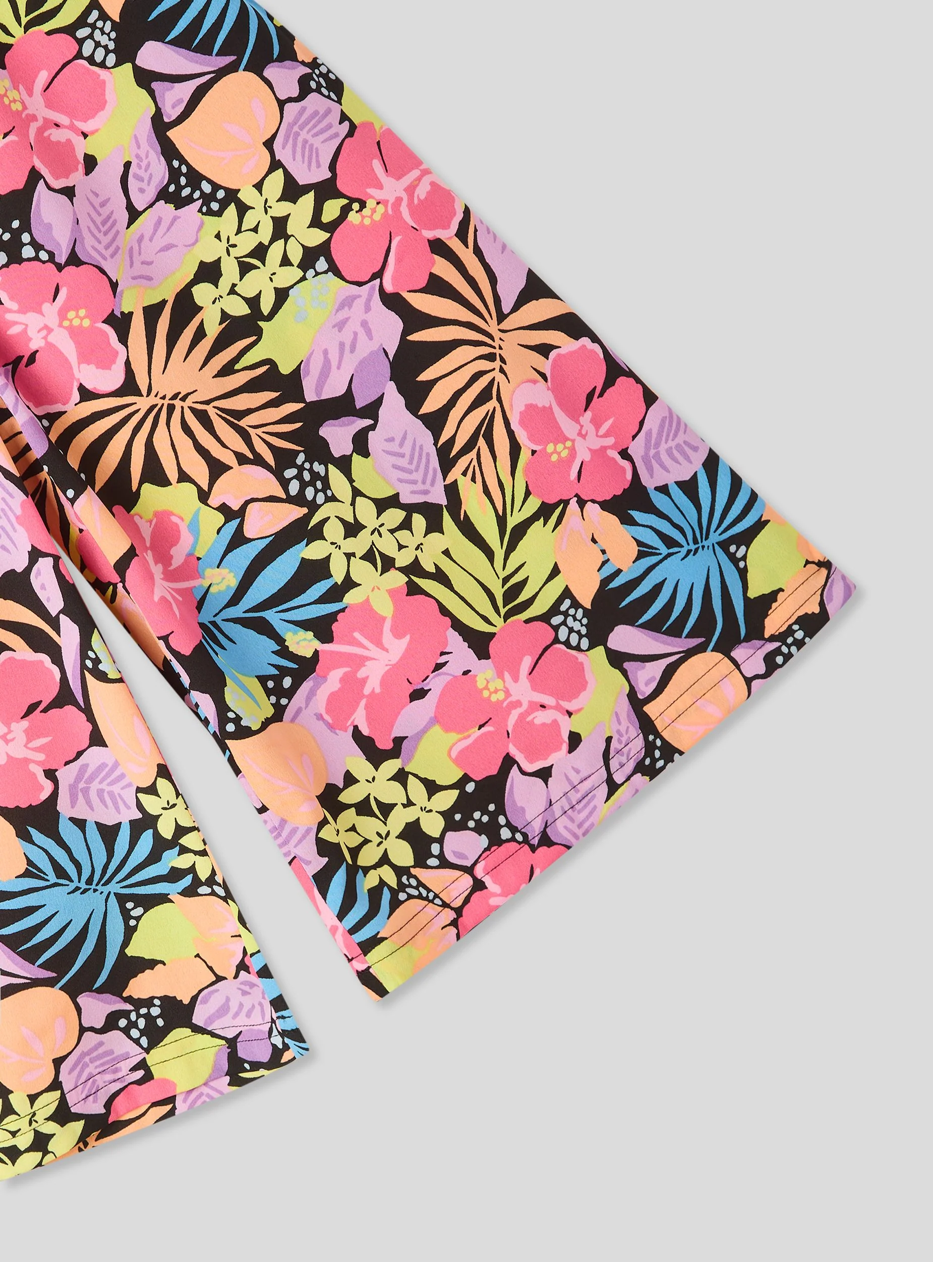 Pantaloni culotte fantasia fiori multicolor - Image 6