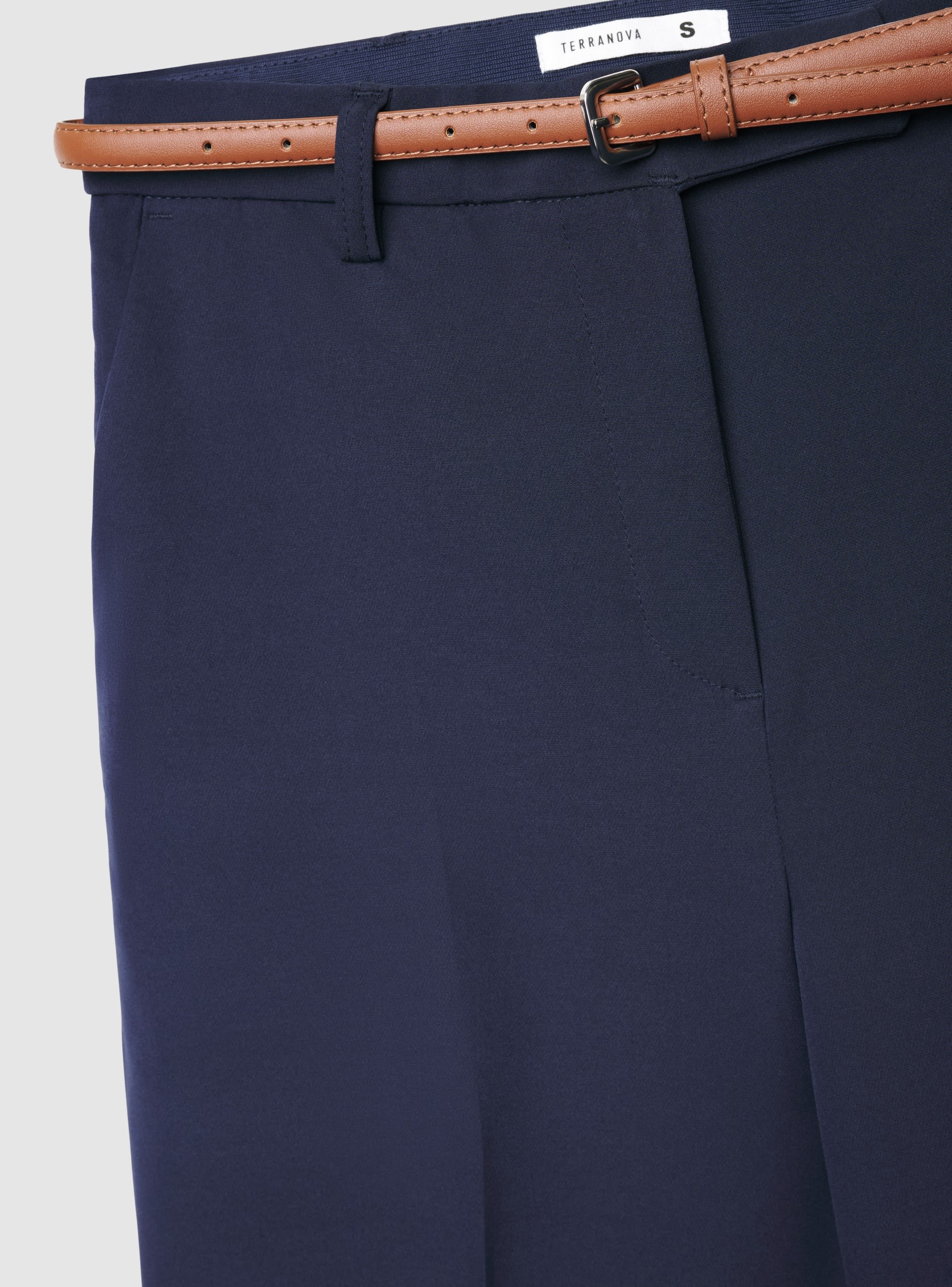 Pantaloni culotte wide leg con cintura - Image 7