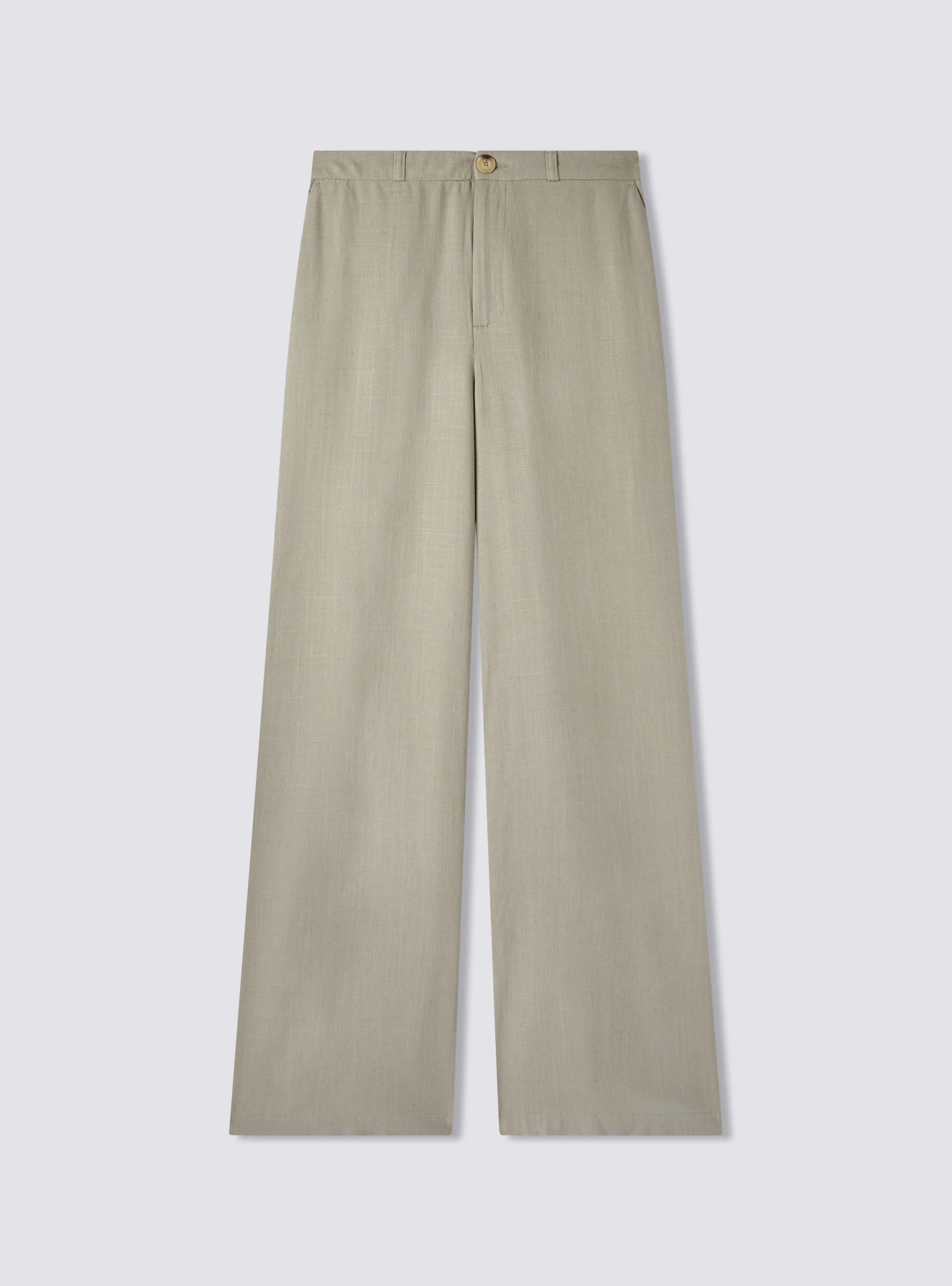 Pantaloni dad fits misto lino - Image 5