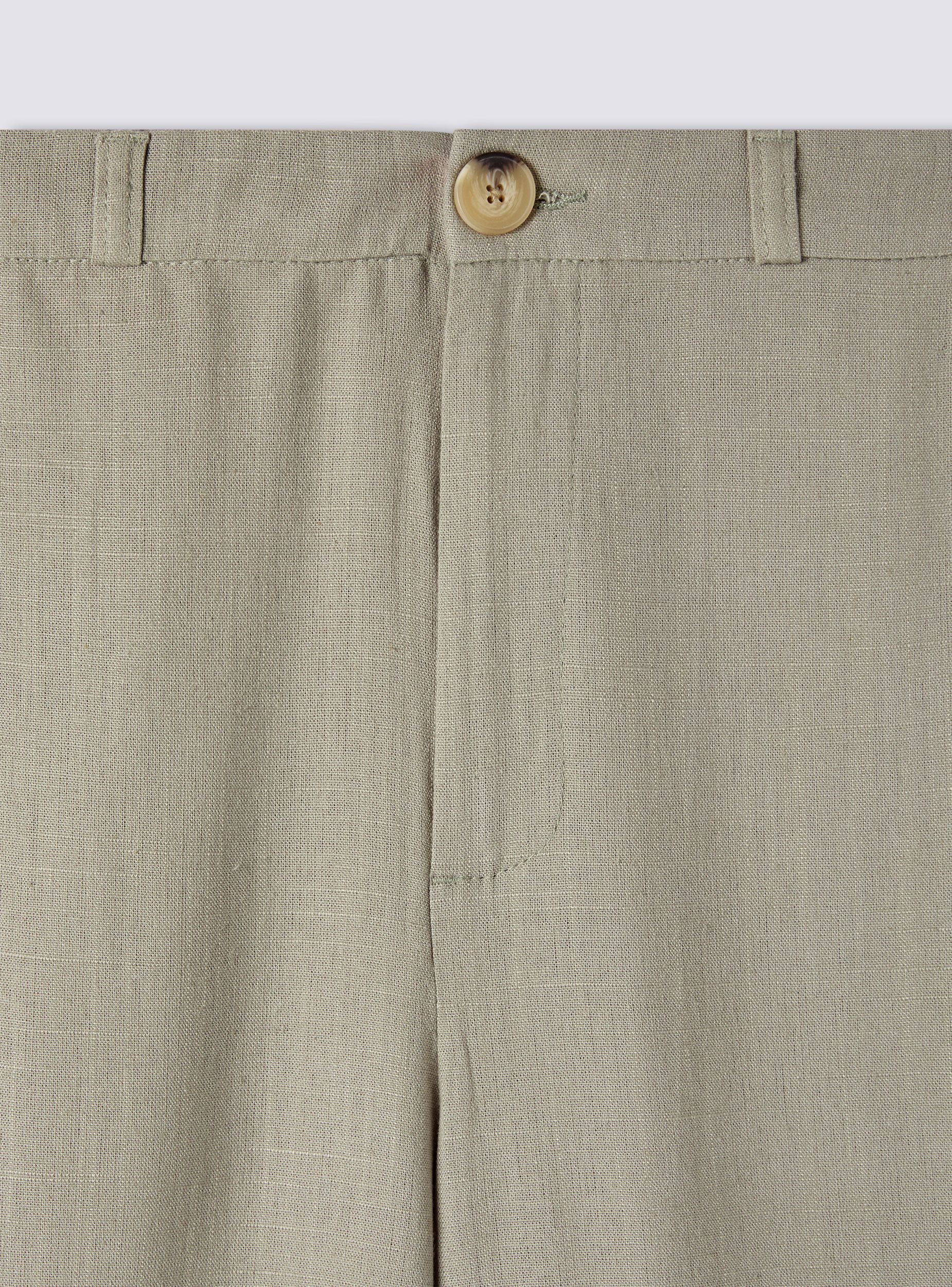 Pantaloni dad fits misto lino - Image 6