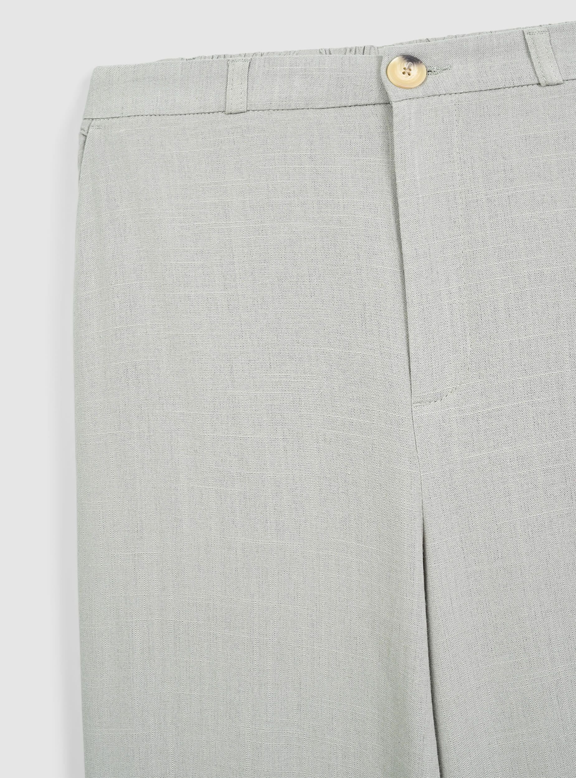 Pantaloni dad fits misto lino - Image 7