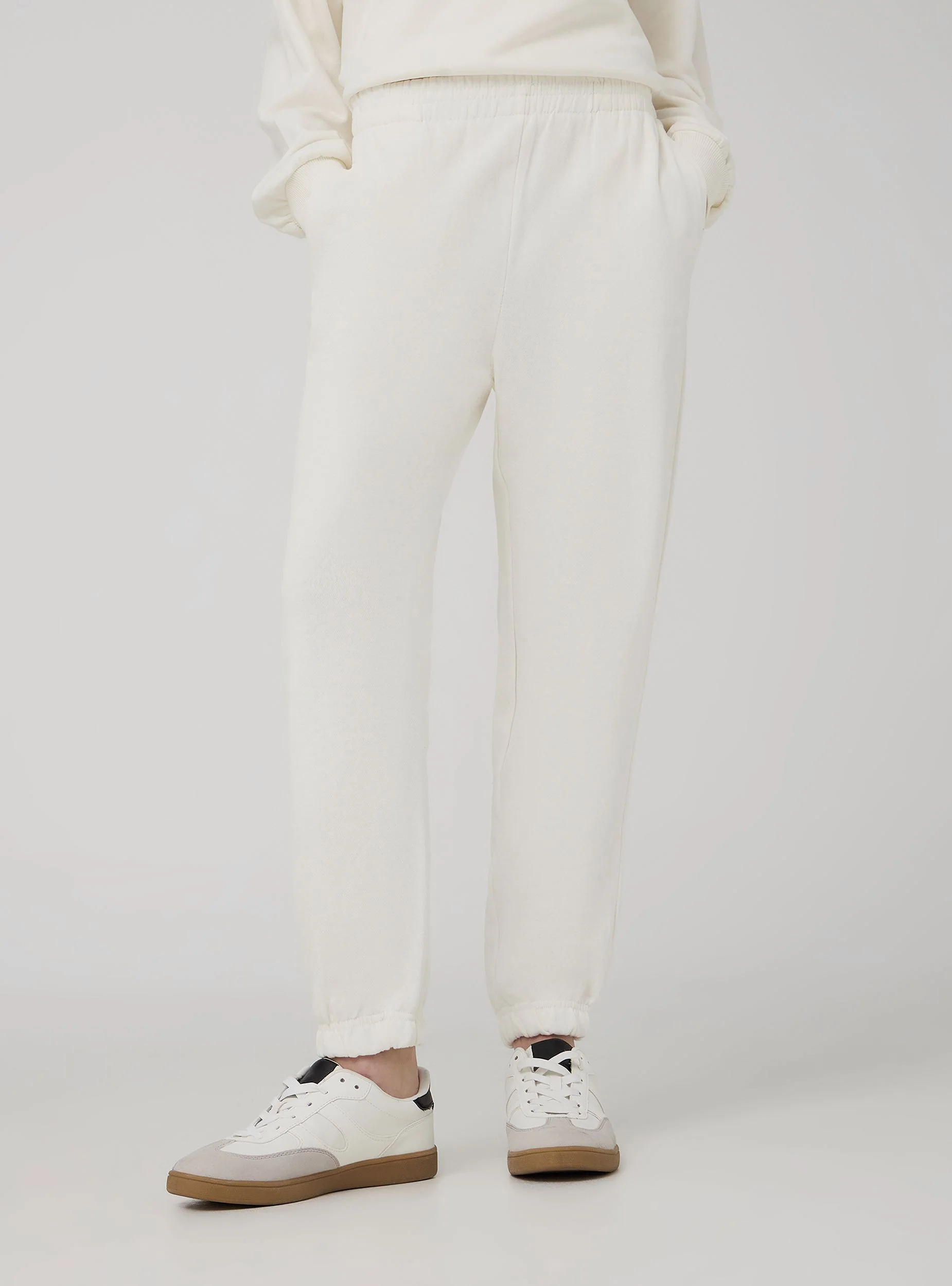 Pantaloni della tuta a vita alta con polsini - Image 3
