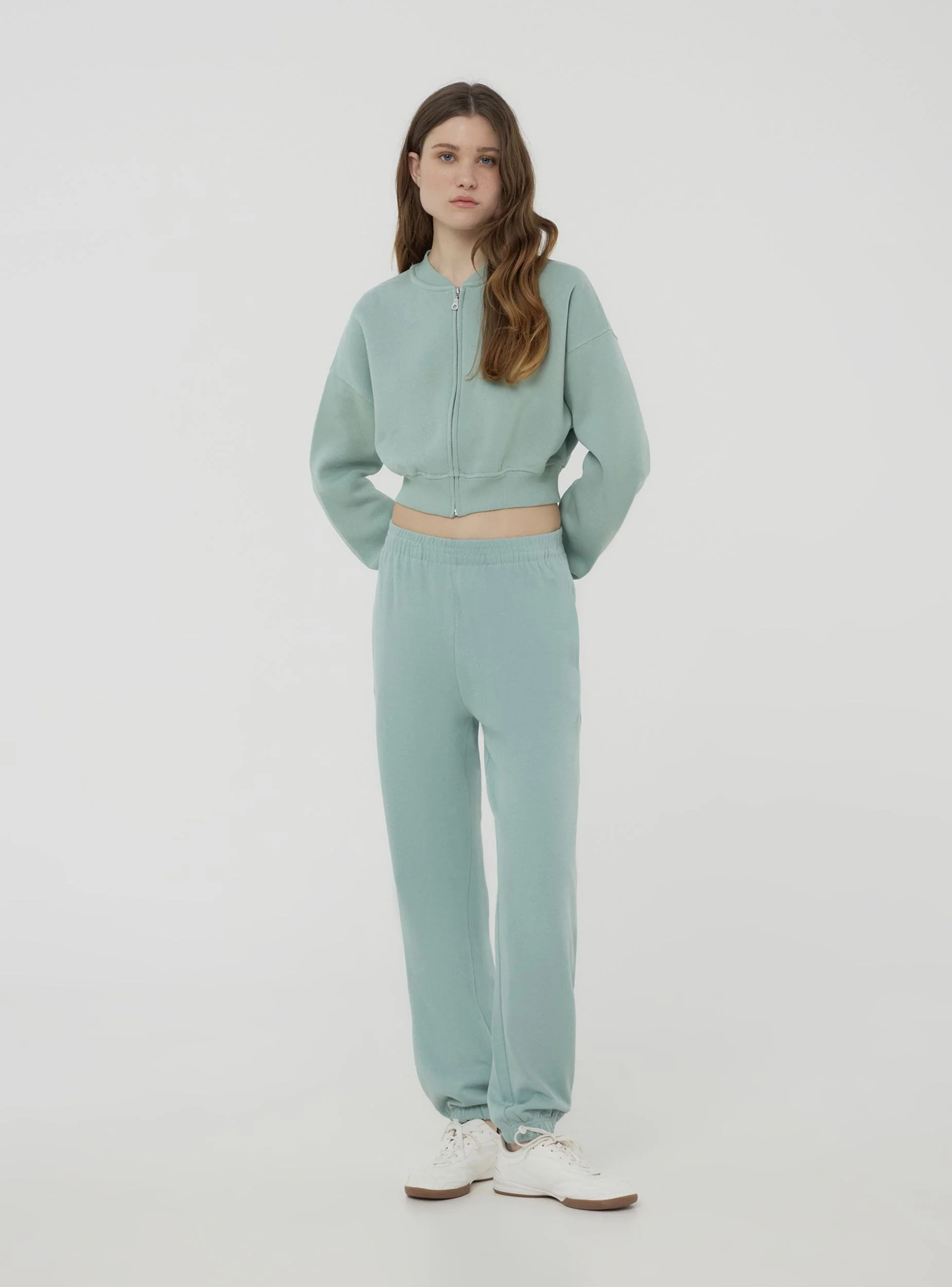 Pantaloni della tuta a vita alta con polsini - Image 2