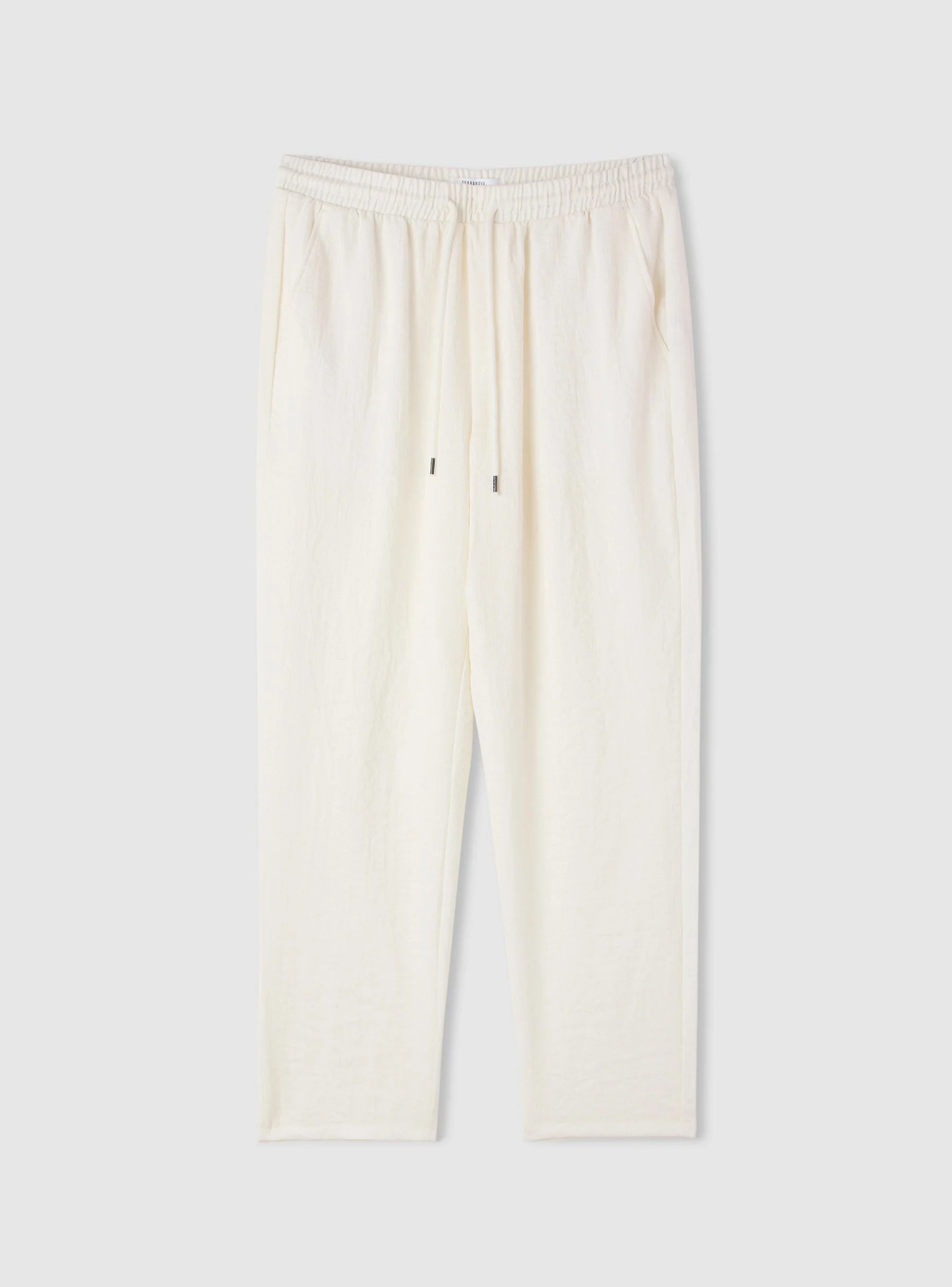 Pantaloni effetto lino tinta unita - Image 7