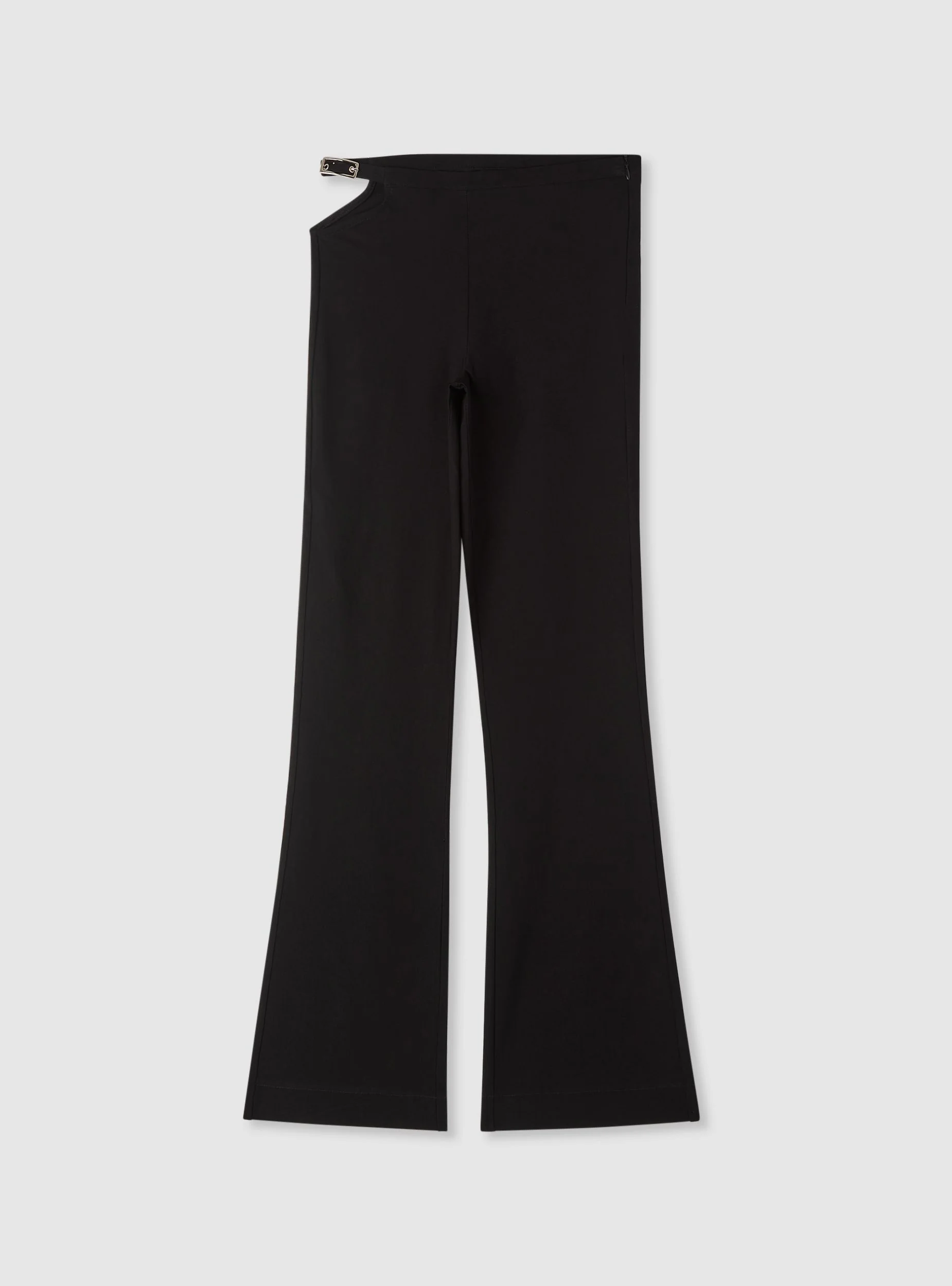 Pantaloni flare vita bassa con dettaglio cut-out - Image 5