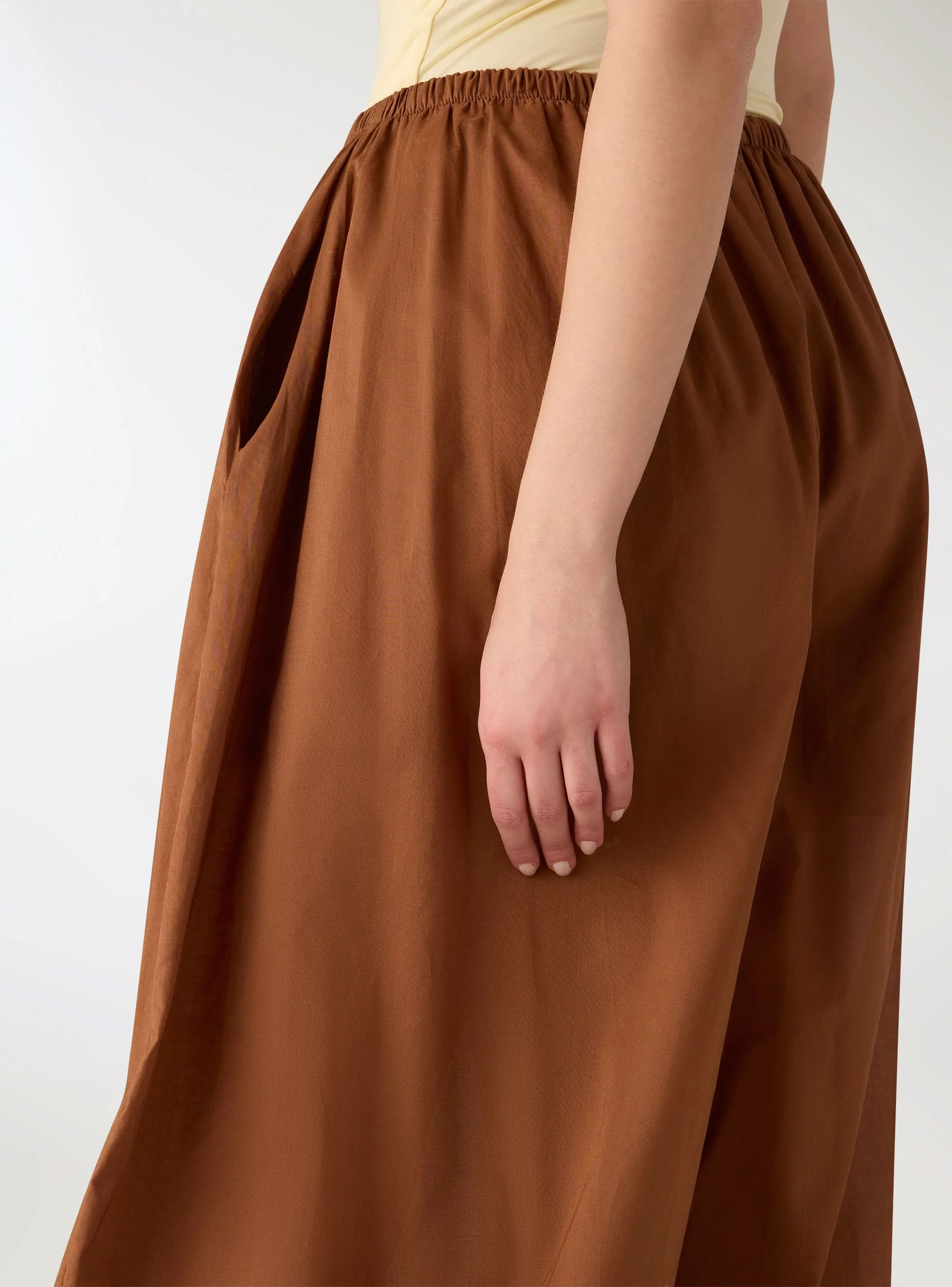 Pantaloni harem a tinta unita - Image 3