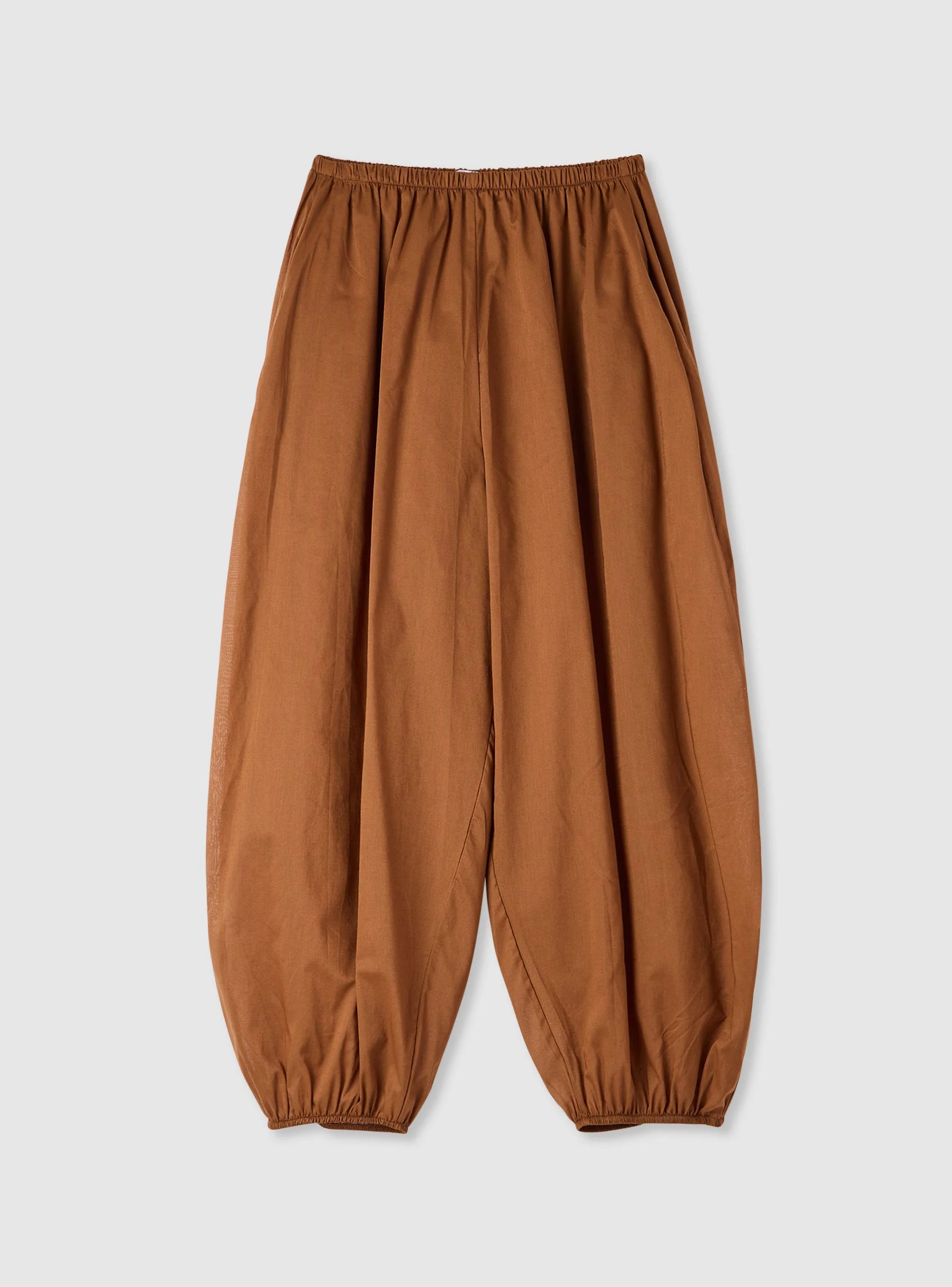 Pantaloni harem a tinta unita - Image 5